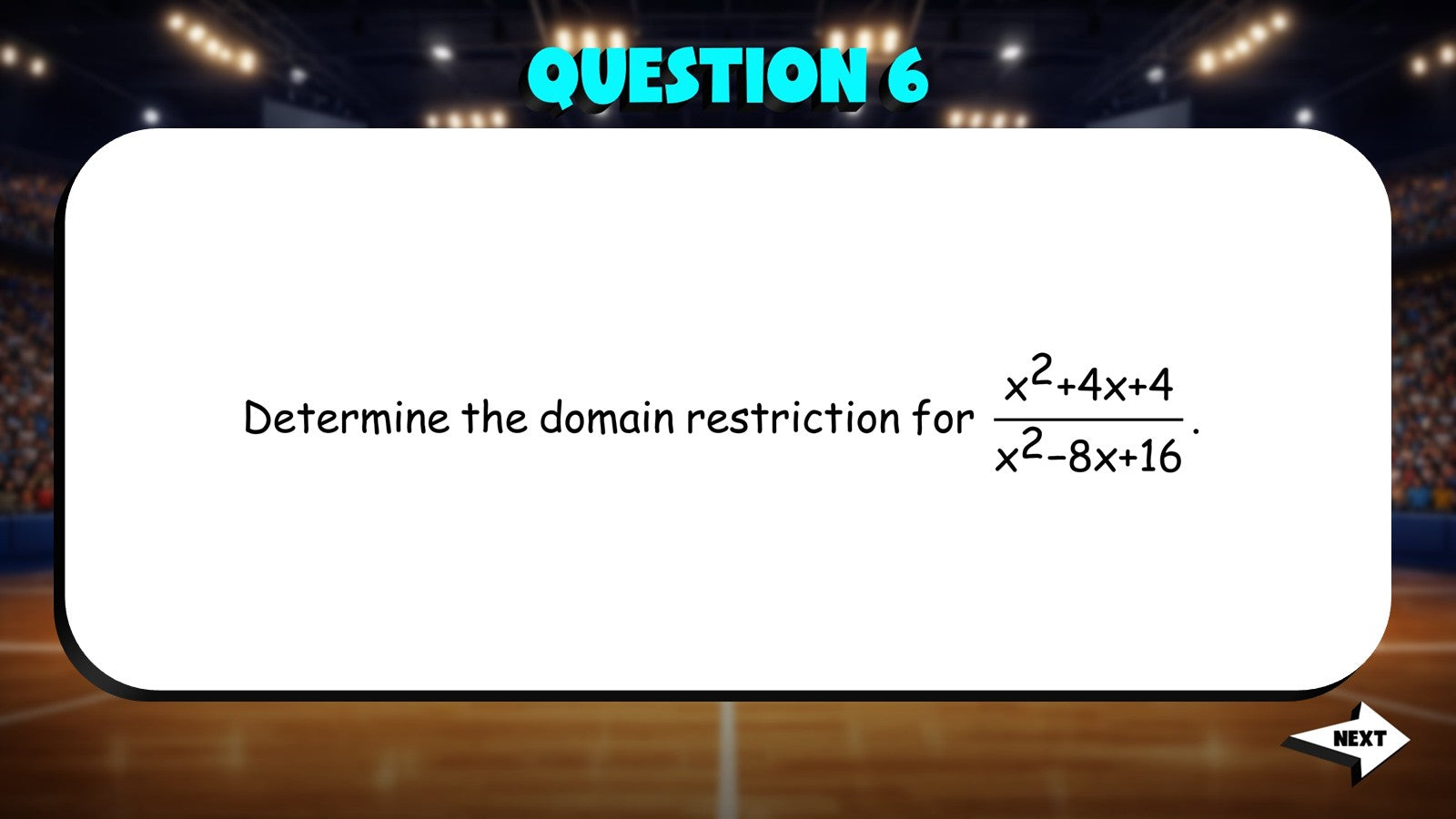 Rational Functions Domain Restrictions TRASHKETBALL Math Game - Algebra 2