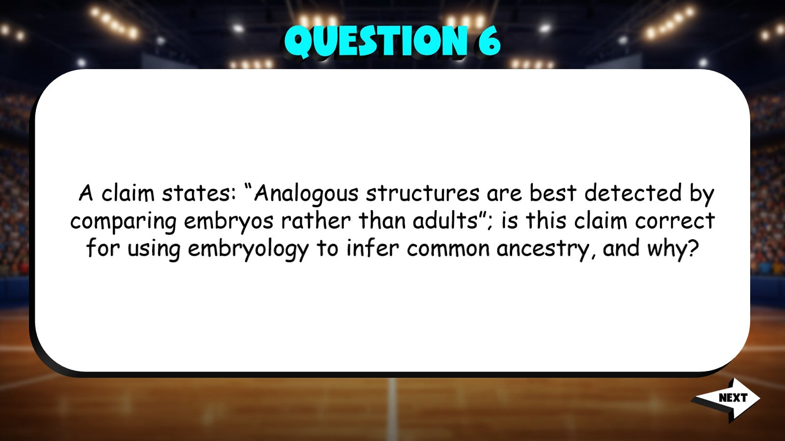 Embryology Evidence TRASHKETBALL Science Game - No Prep AP Biology Review