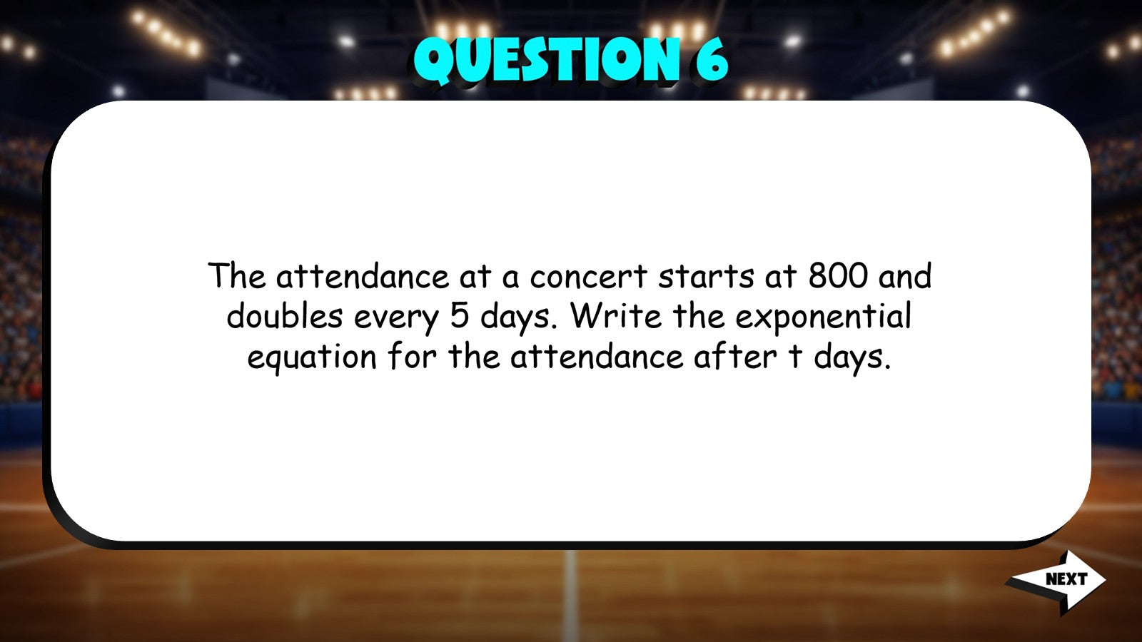 Growth Equations TRASHKETBALL Math Game - No Prep Algebra 1 Review Activity