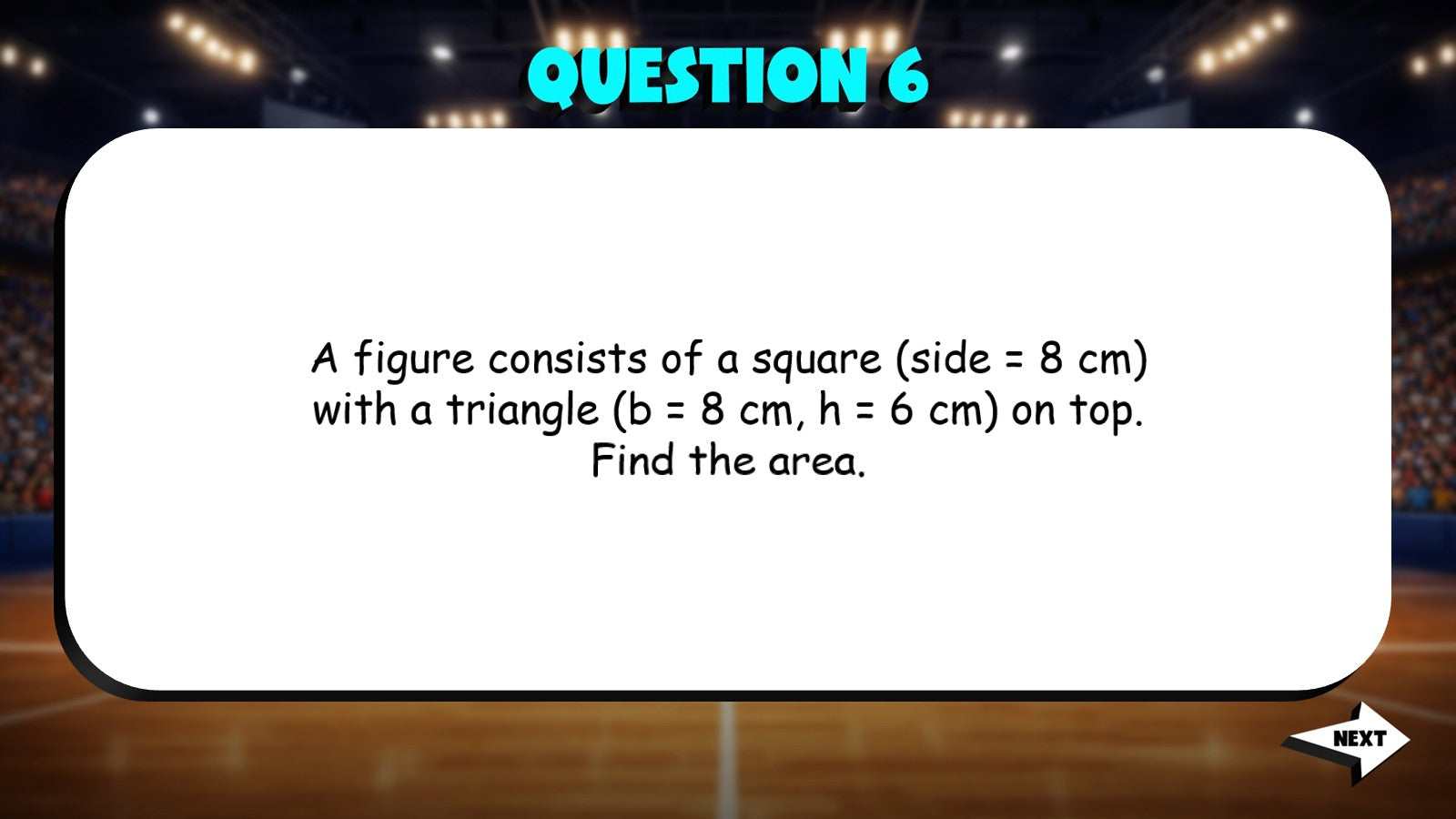 Area of Composite Figures TRASHKETBALL Math Game - No Prep Grade 8 Review