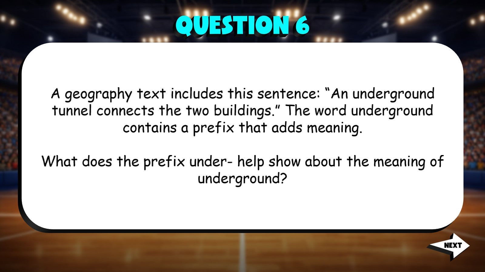 Using Word Parts to Determine Meaning TRASHKETBALL ELA Game - No Prep Grade 4