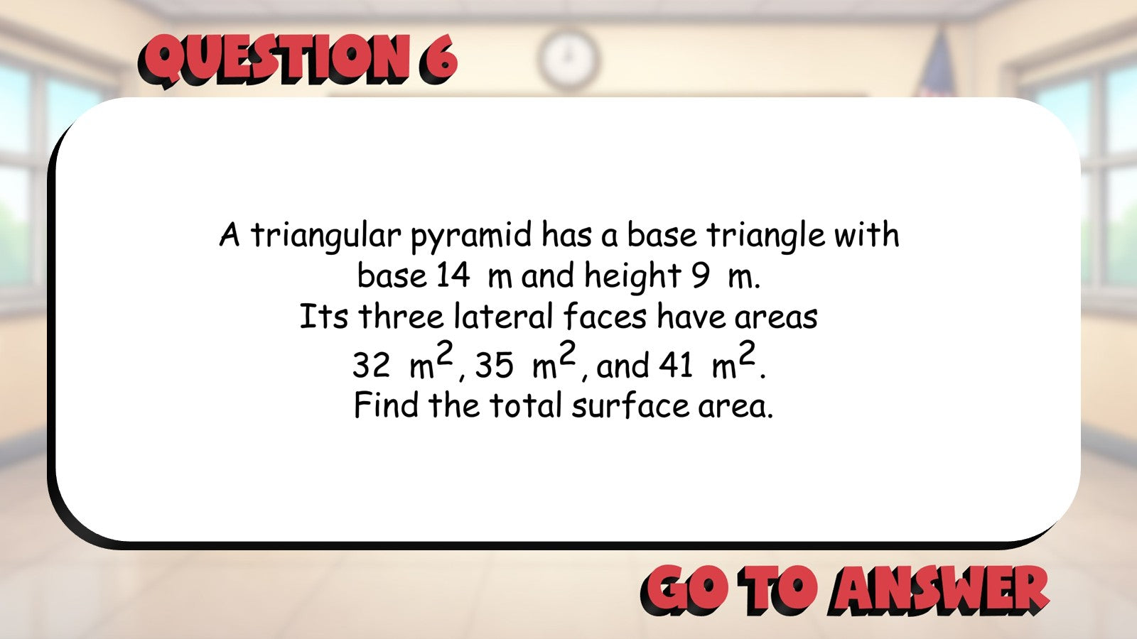 Surface Area of Pyramids BIG TERRIBLE GAME - No Prep Geometry Math Review