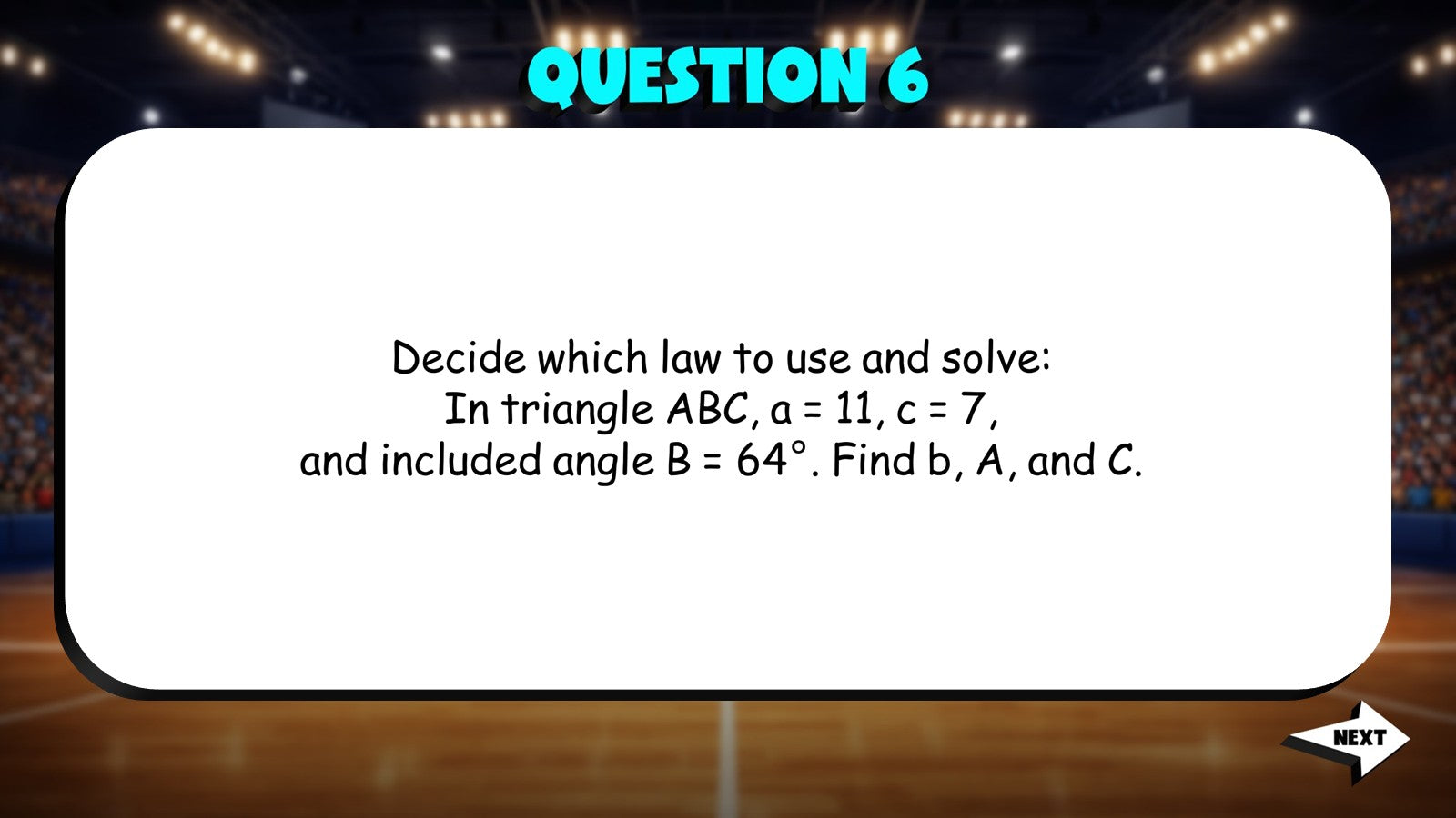 Law of Cosines TRASHKETBALL Math Game - No Prep Algebra 2 Review Activity