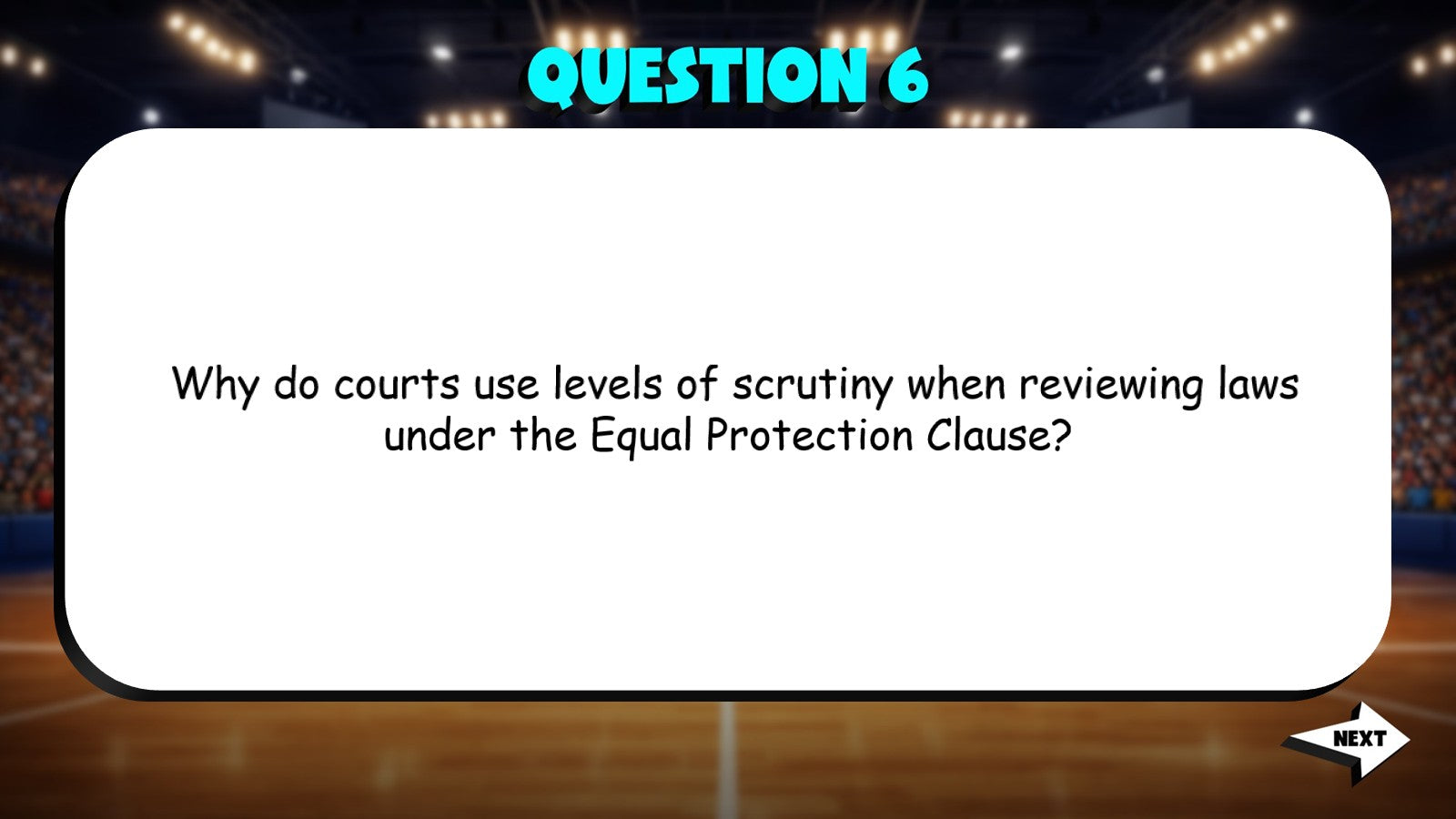 Levels of Scrutiny TRASHKETBALL Civics Game - No Prep Review Activity