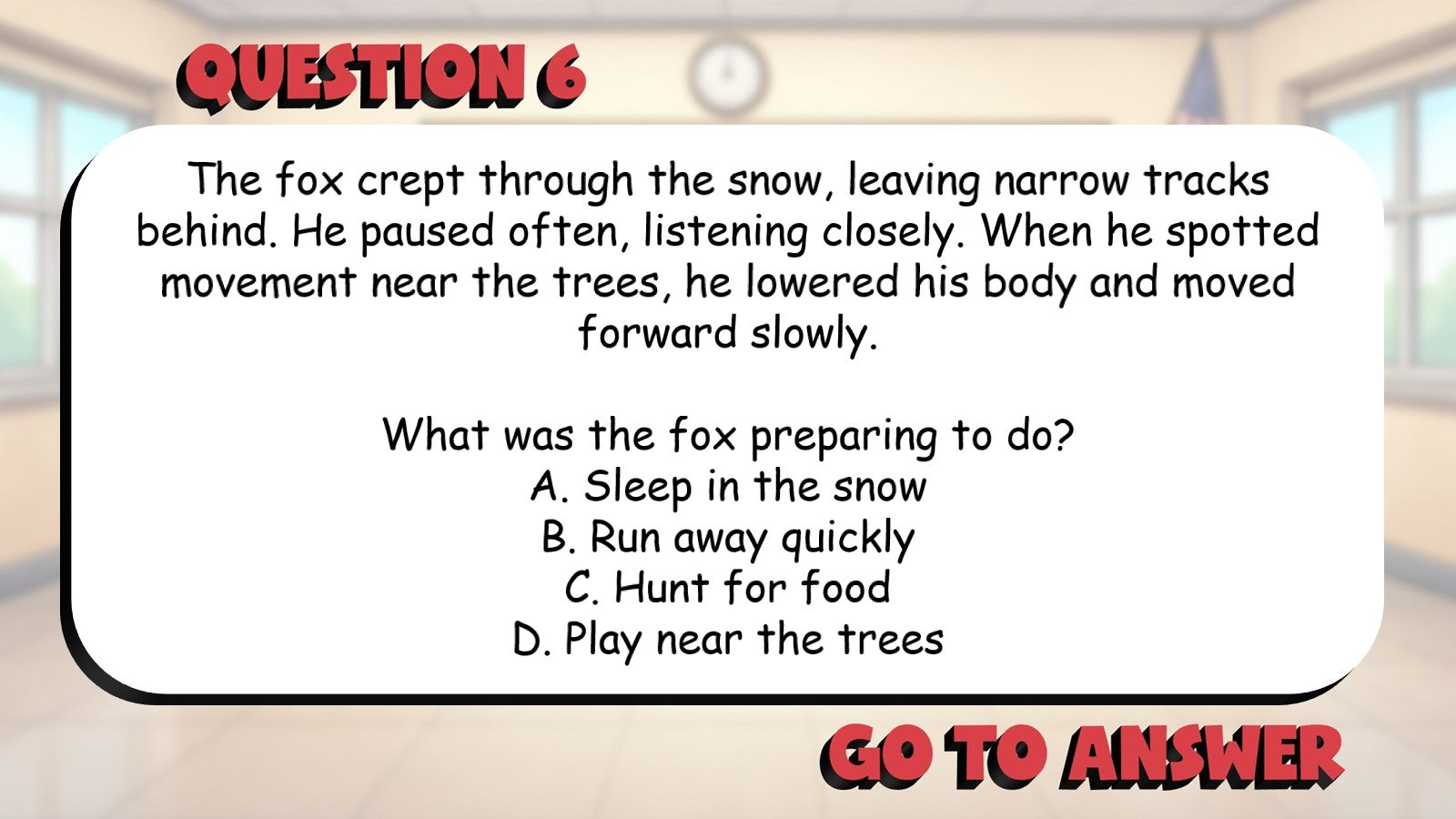Ask & Answer Text Dependent Questions BIG TERRIBLE GAME - Grade 3 ELA Review