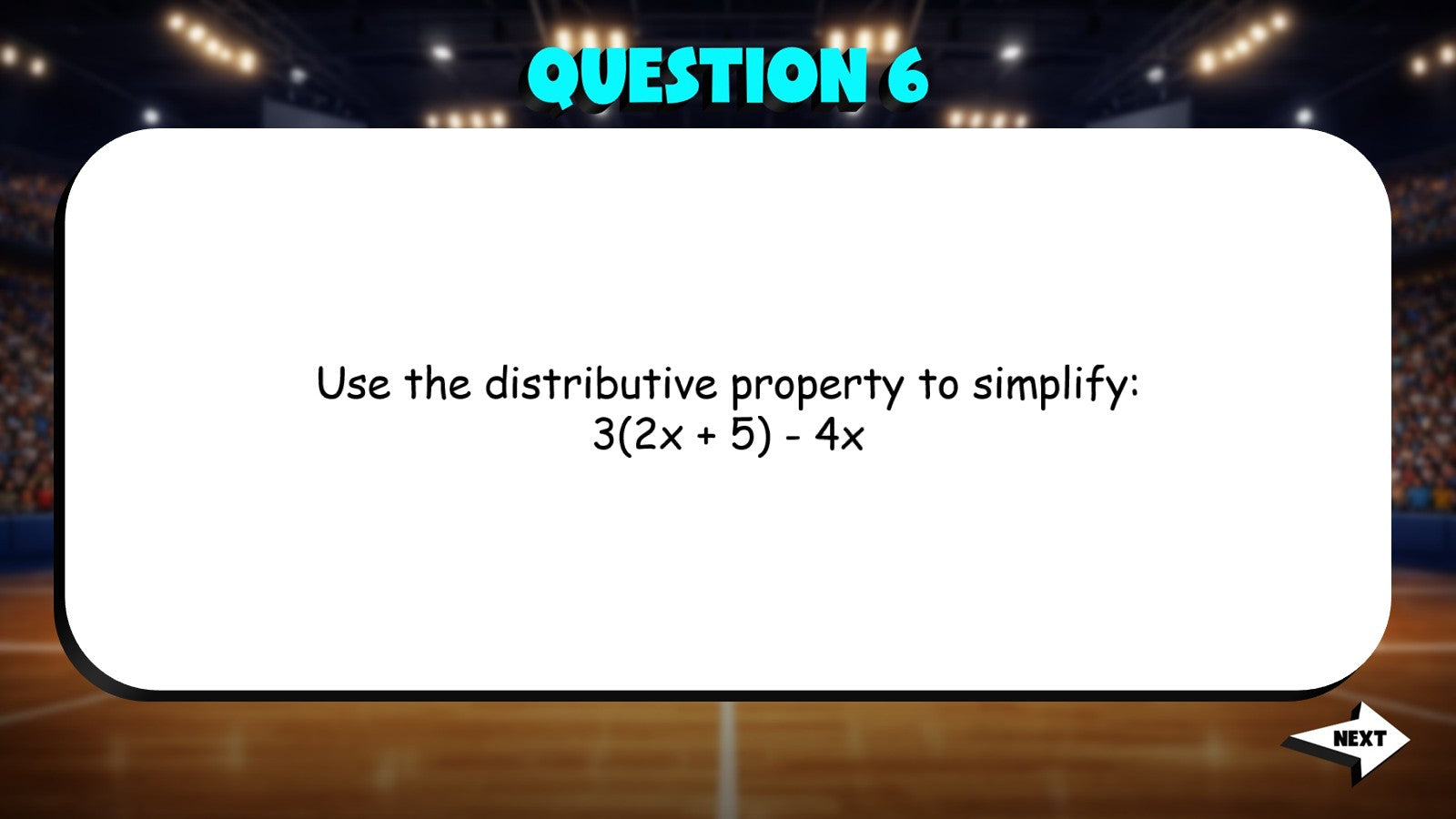 Simplify Expressions TRASHKETBALL Math Game - No Prep Grade 7 Review Activity