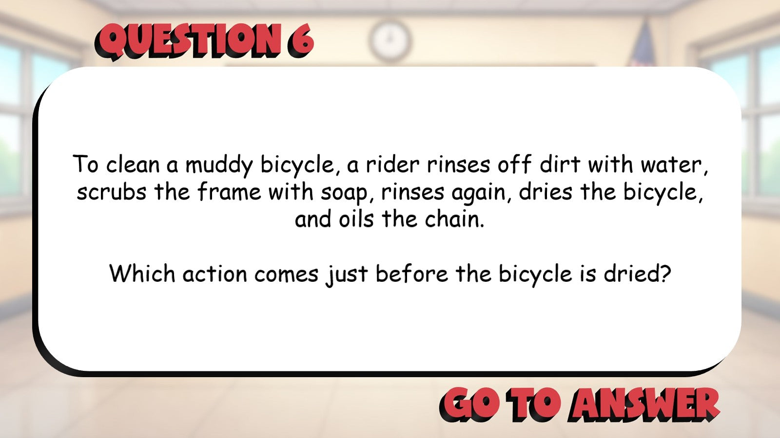 Analyze Sequence of Events or Processes BIG TERRIBLE GAME - Grade 4 ELA Review