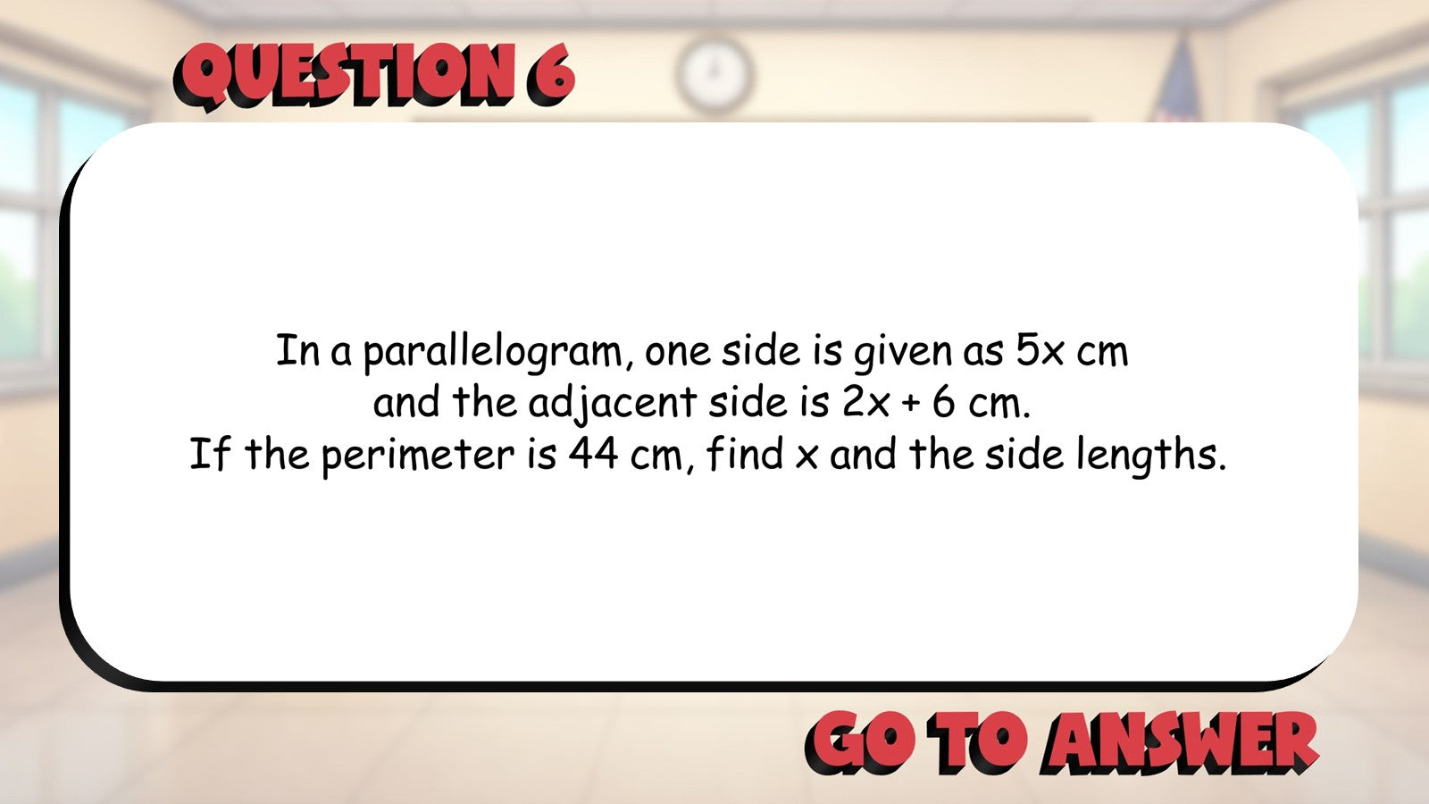 Classify Parallelograms BIG TERRIBLE GAME - No Prep Geometry Math Review