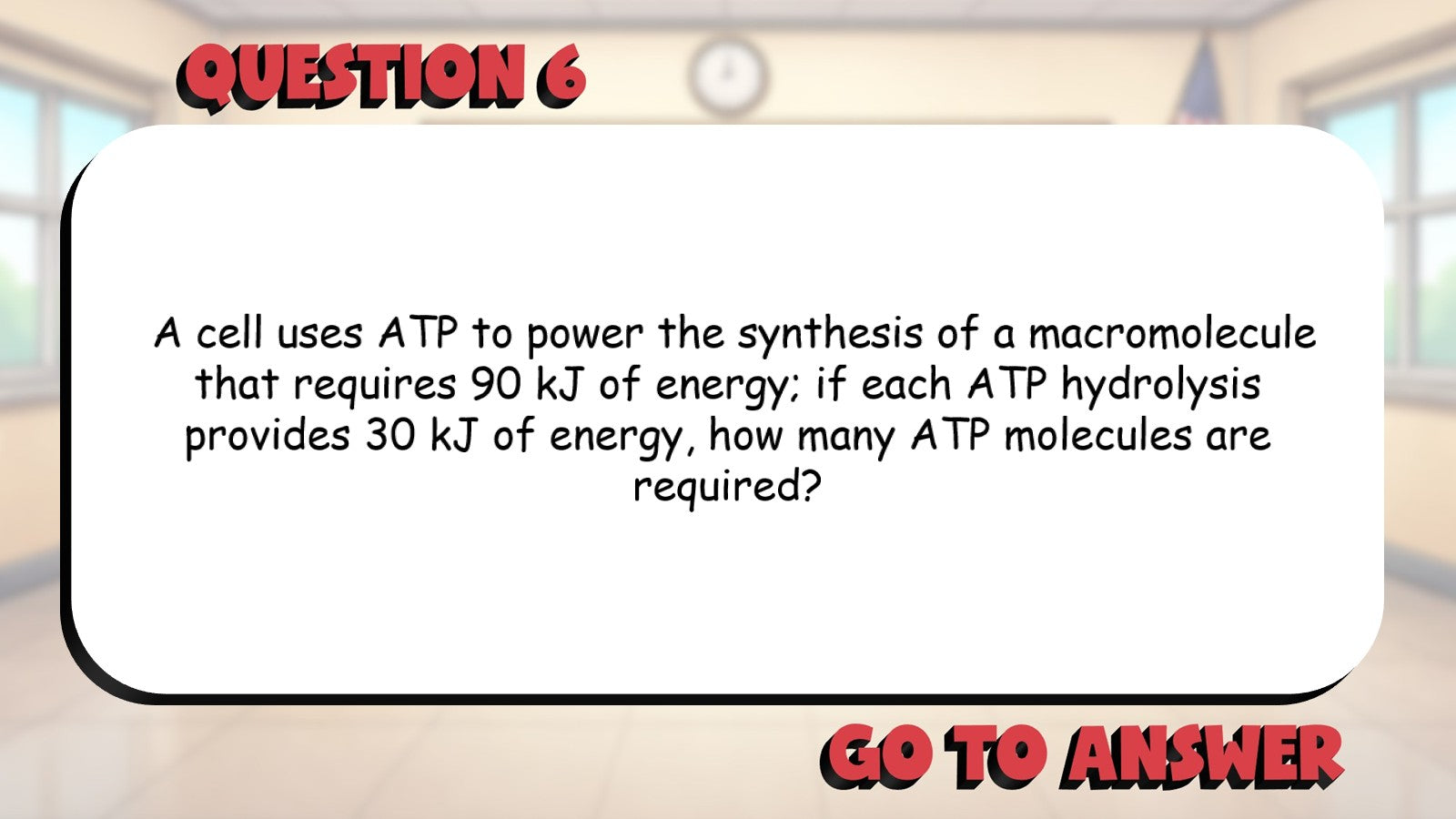 ATP Structure & Energy Transfer BIG TERRIBLE GAME - AP Biology Science Review
