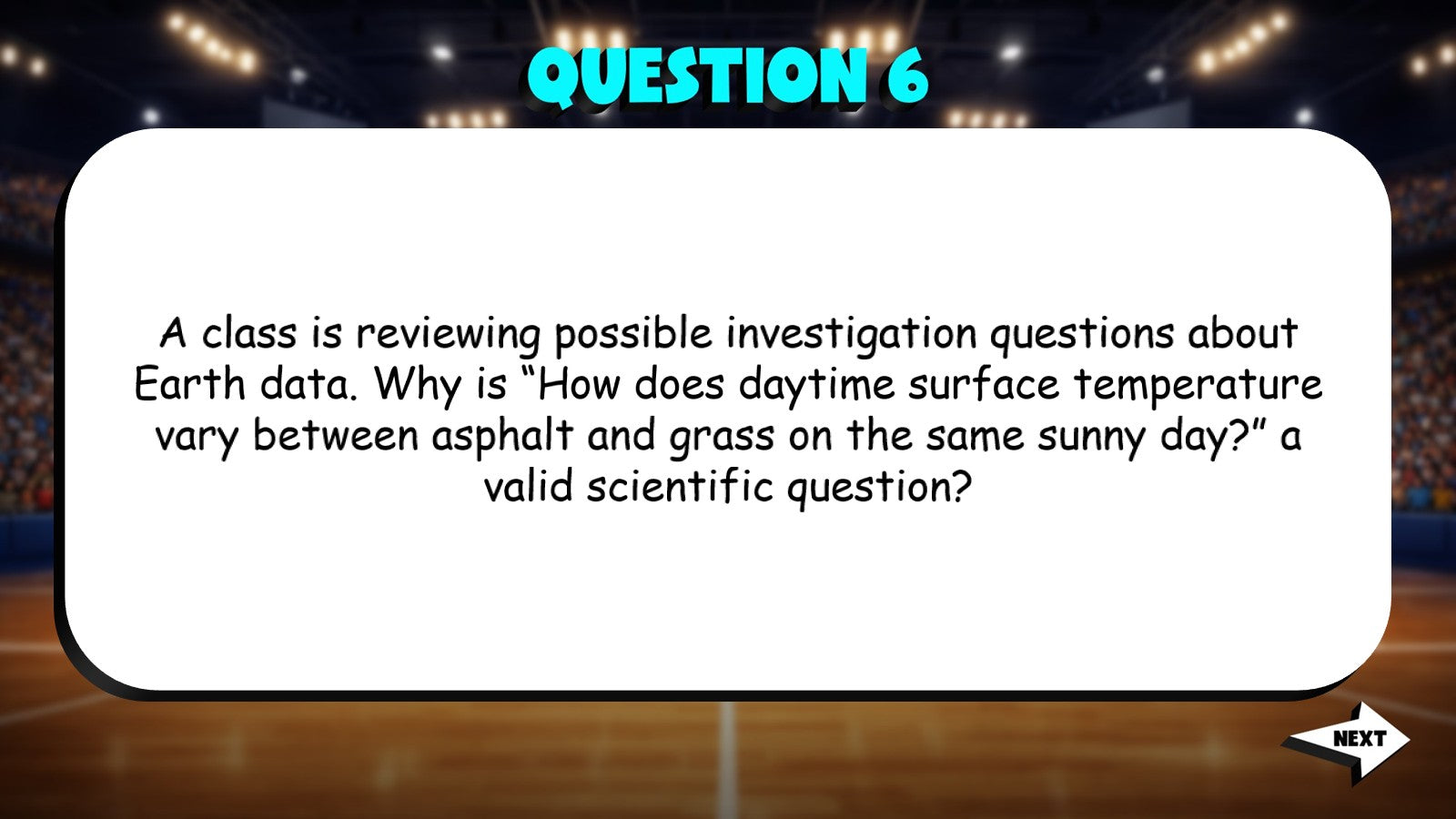 Scientific Questions in Earth Science TRASHKETBALL Game - No Prep Earth Science
