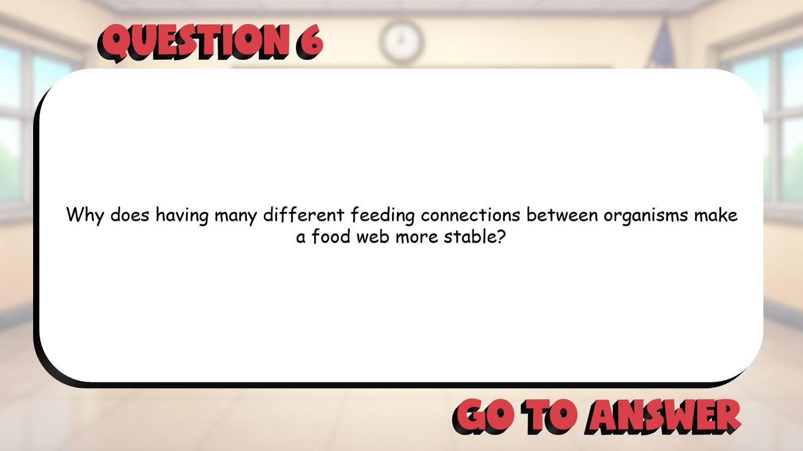 Food Webs BIG TERRIBLE GAME - No Prep Grade 4 Science Review Activity