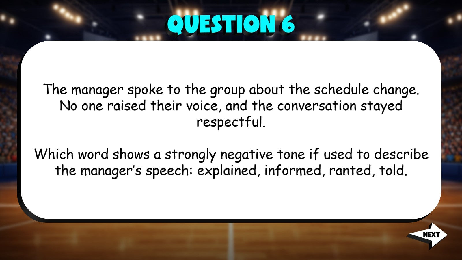 Identify Neutral Versus Loaded Word Choices TRASHKETBALL ELA Game - Grade 5