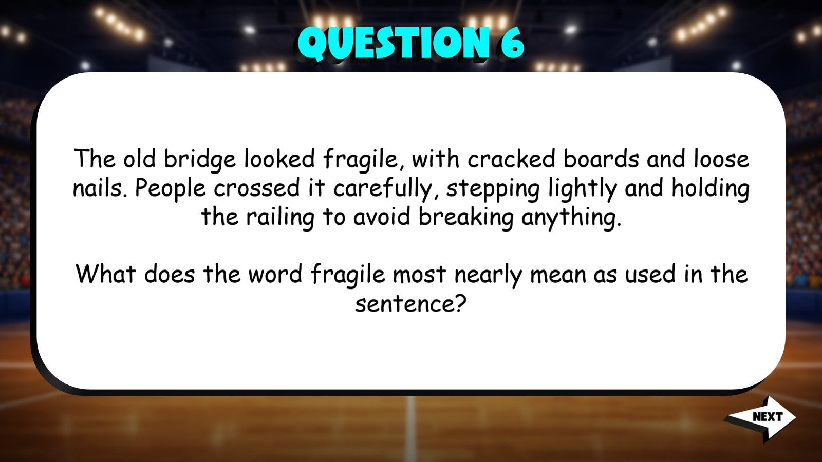 Sentence Context & Word Meaning TRASHKETBALL ELA Game - No Prep Grade 4 Review