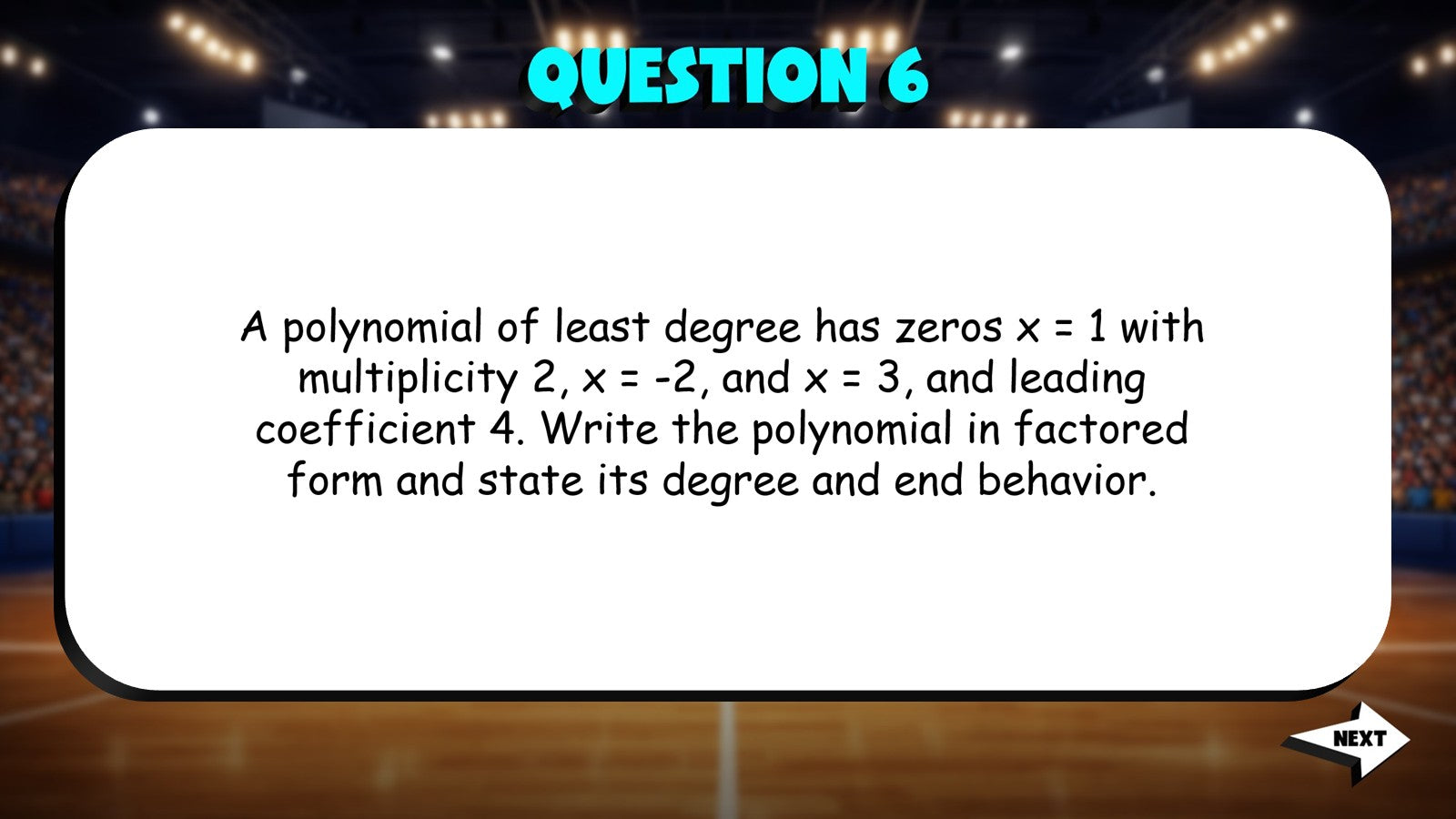 Polynomial Functions TRASHKETBALL Math Game - No Prep PreCalculus Review