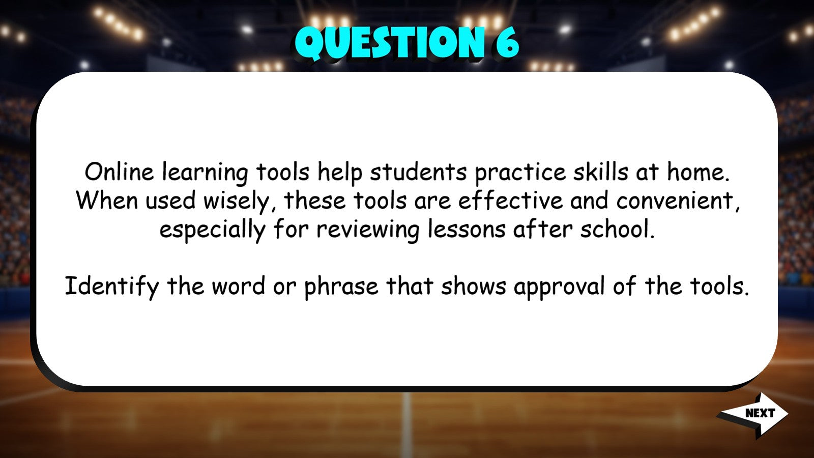 Identify Language That Reveals Point of View TRASHKETBALL ELA Game - Grade 4