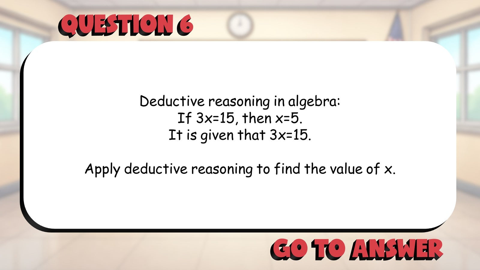 Deductive Reasoning BIG TERRIBLE GAME - No Prep Geometry Math Review Activity