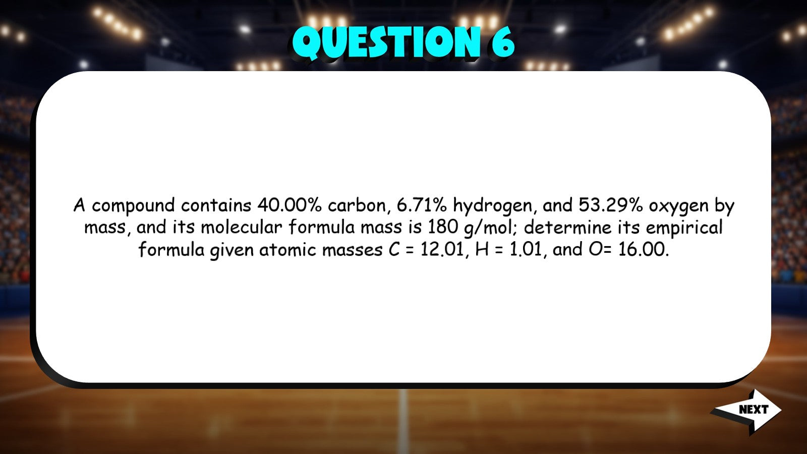 Formula Mass & Composition TRASHKETBALL Science Game - No Prep Chemistry Review