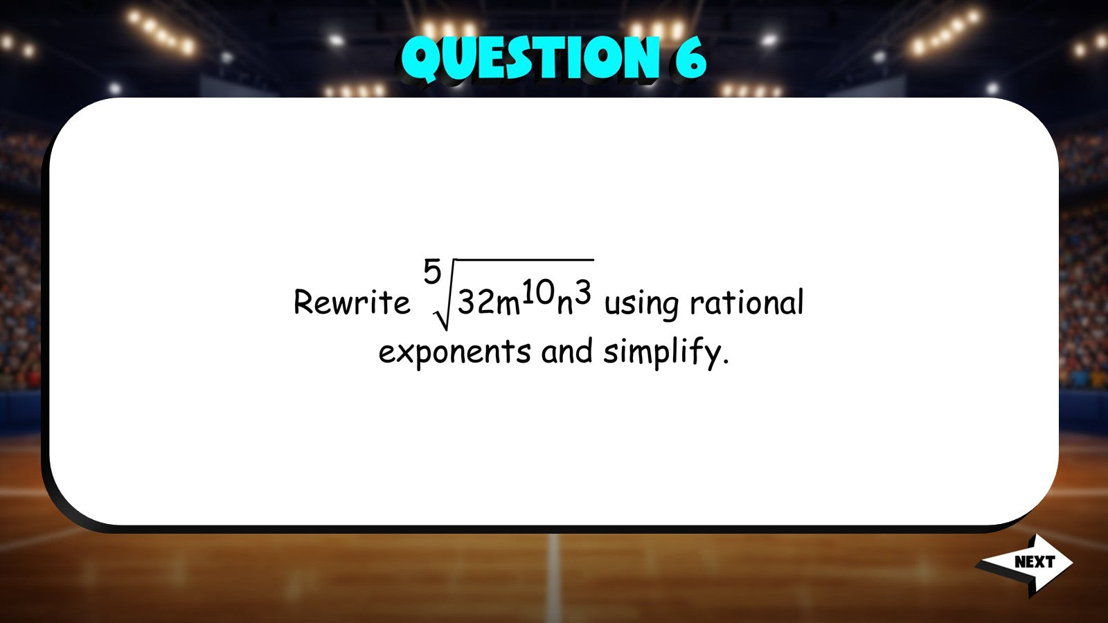 Radicals & Rational Exponents TRASHKETBALL Math Game - No Prep Algebra 2 Review