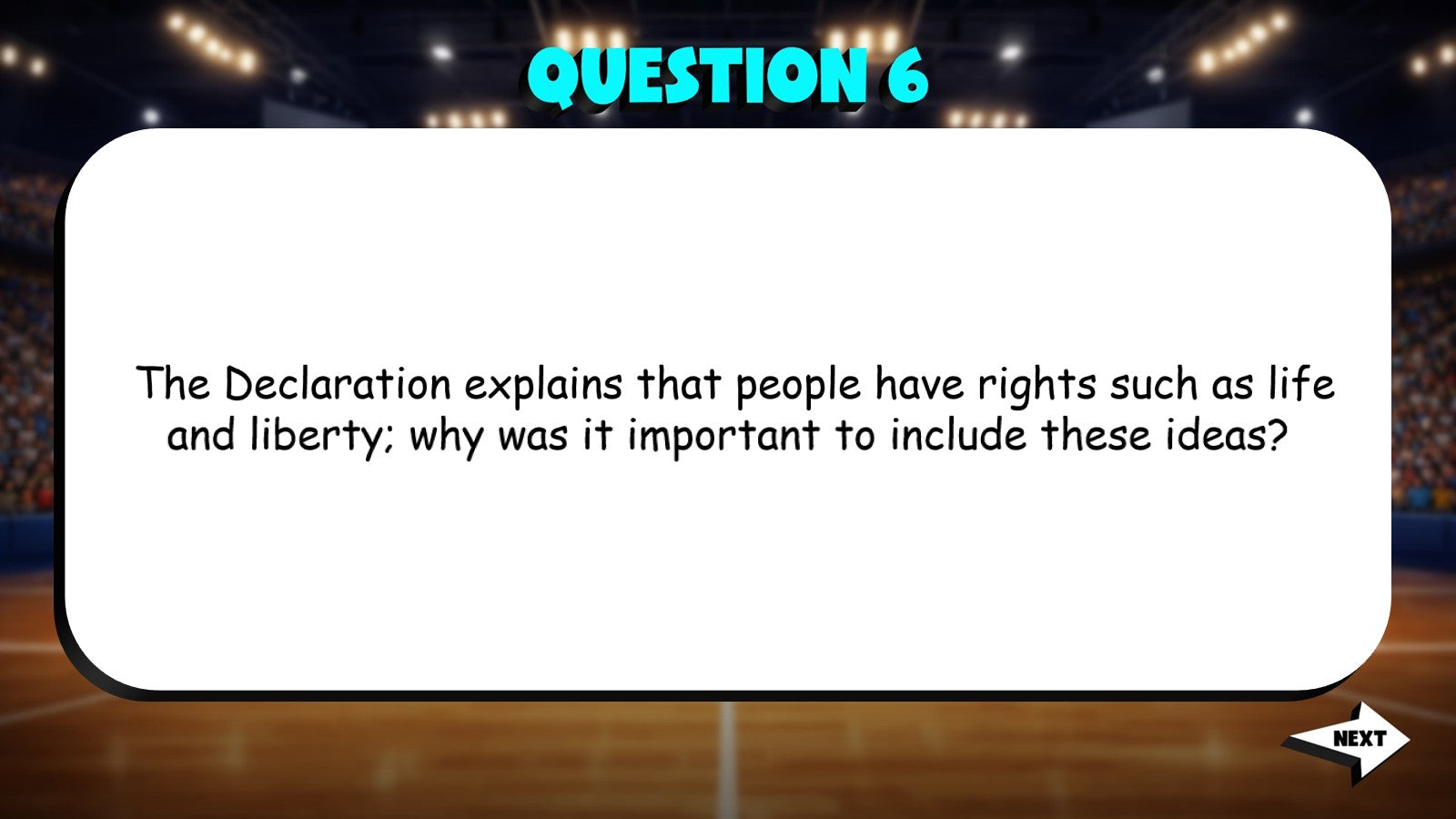Purpose of the Declaration TRASHKETBALL Socials Game - No Prep Grade 4 Review