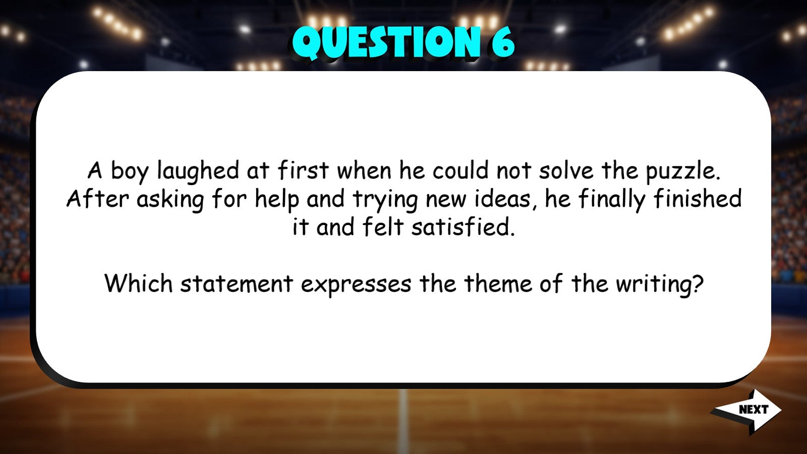 Distinguish Theme From Topic or Plot TRASHKETBALL ELA Game - No Prep Grade 4