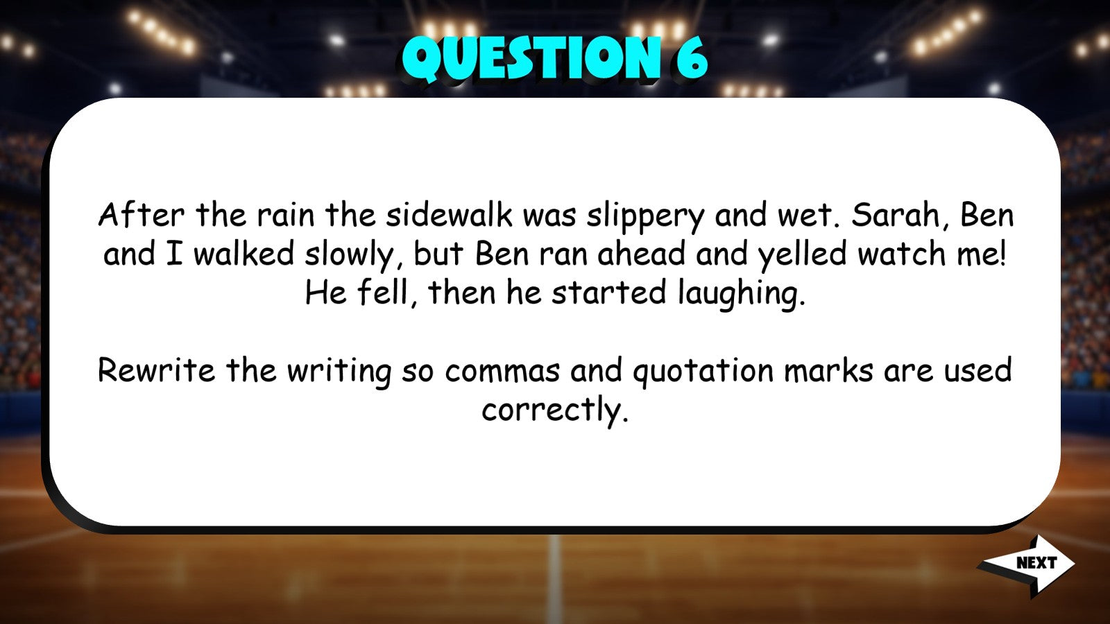 Editing for Grammar Usage & Conventions TRASHKETBALL ELA Game - No Prep Grade 4