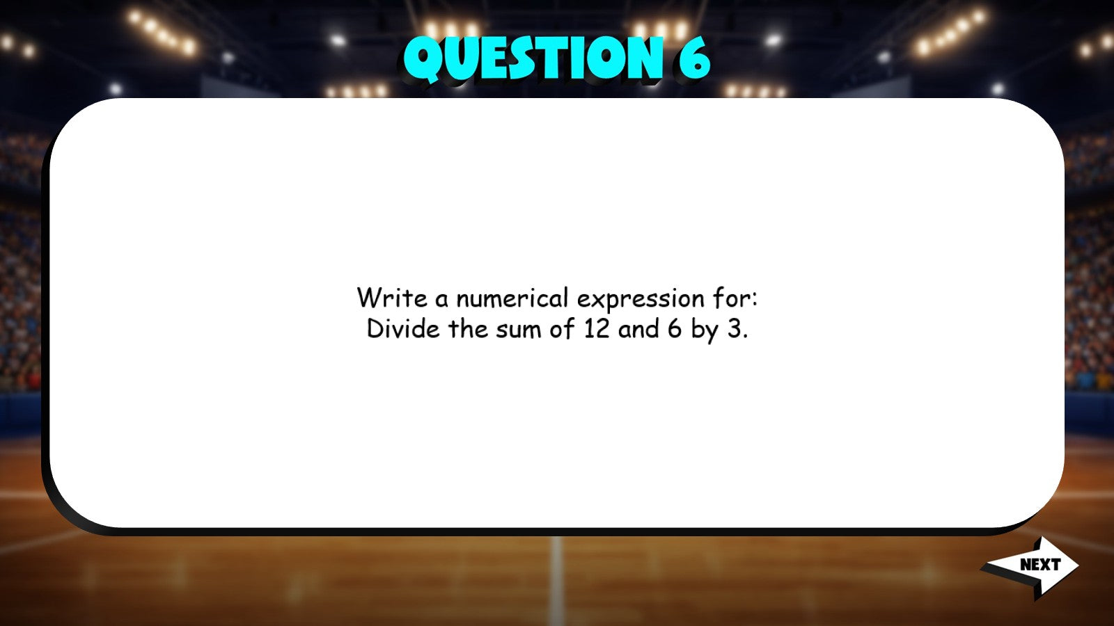 Writing Numerical Expressions from Words TRASHKETBALL Math Game - Grade 4