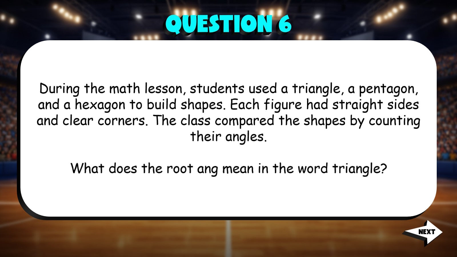 Identify Common Roots in Multisyllable Words TRASHKETBALL ELA Game - Grade 4
