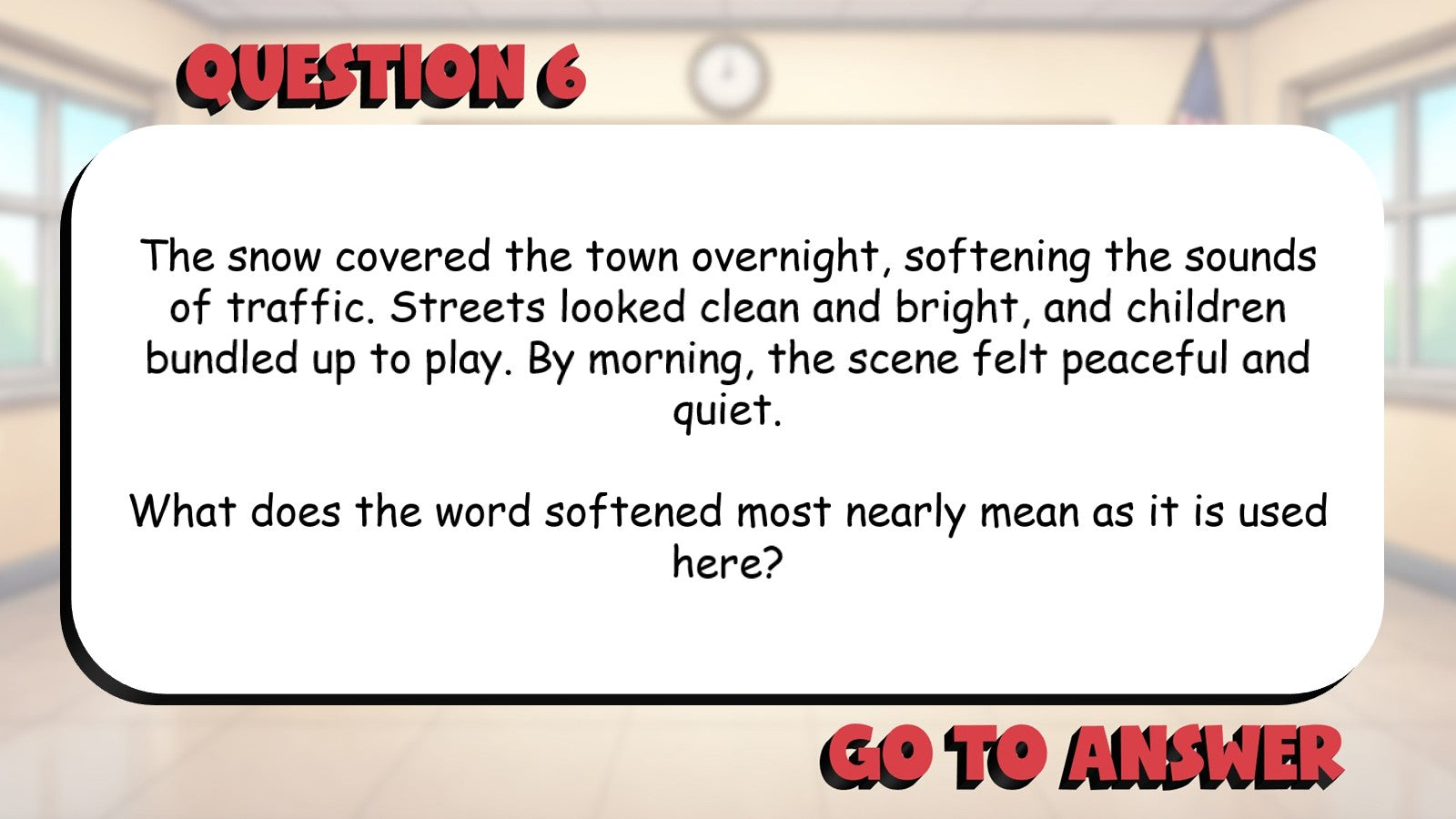 Paragraph Context to Confirm Word Meaning BIG TERRIBLE GAME - Grade 5 ELA Review