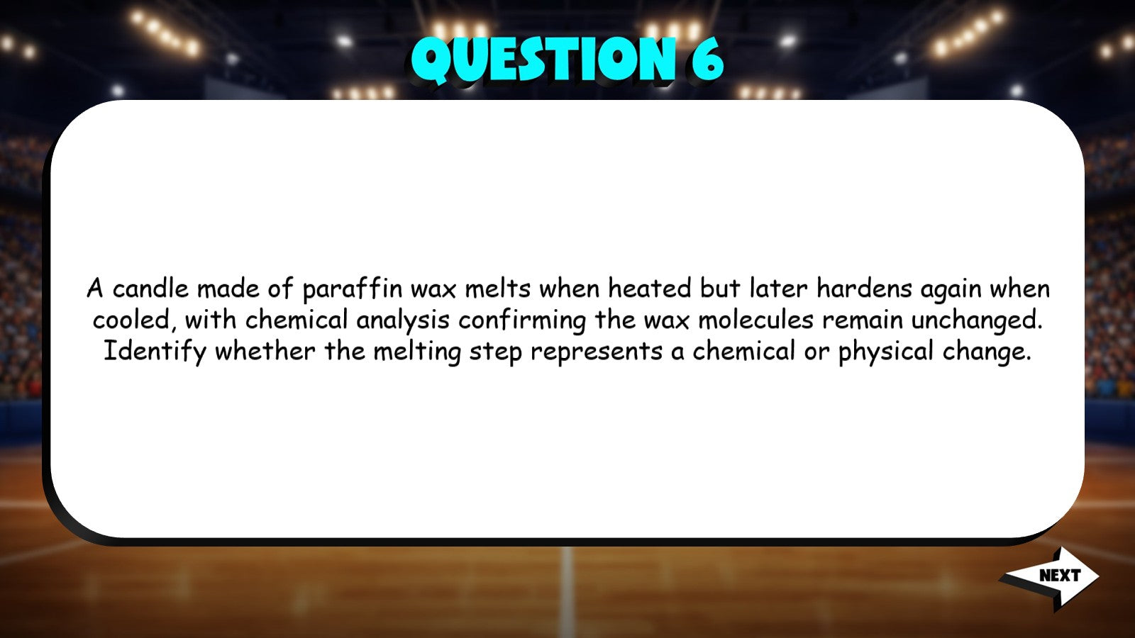 Chemical vs Physical Change TRASHKETBALL Science Game - No Prep Chemistry Review