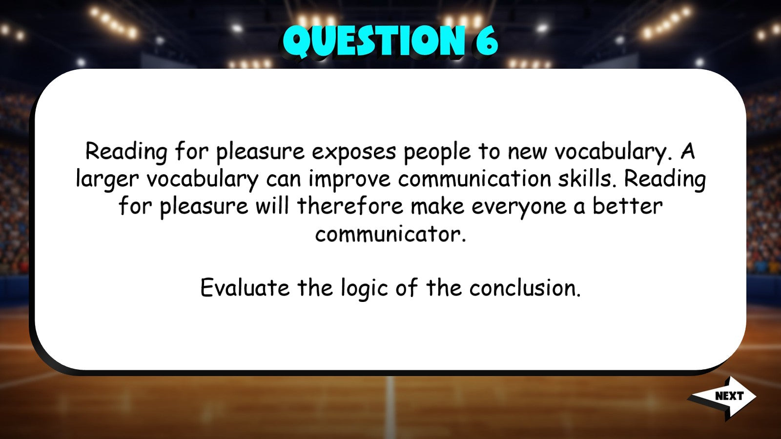 Evaluate the Soundness of Reasoning TRASHKETBALL ELA Game - No Prep Grade 9