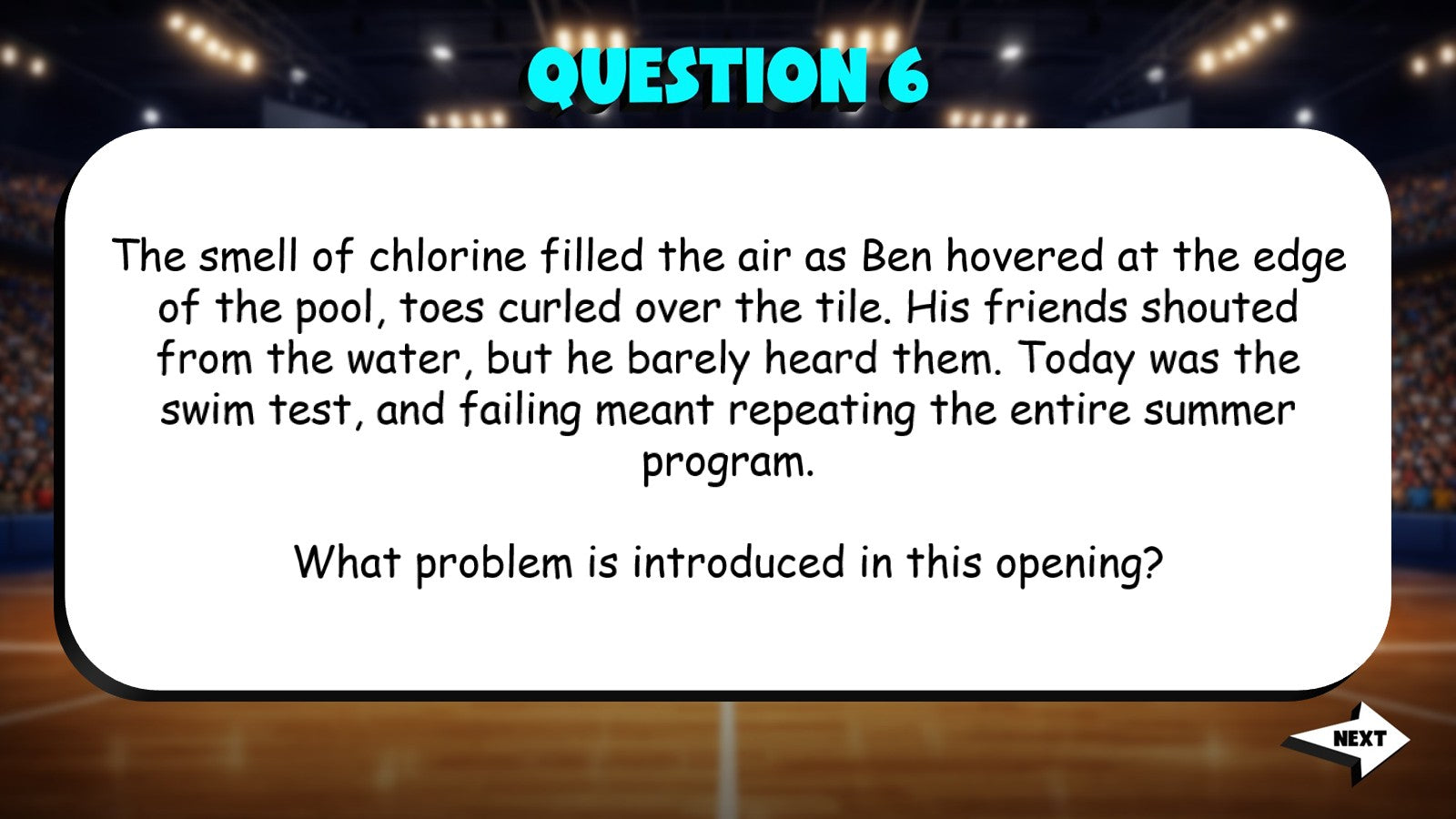 Identify Strong Narrative Introductions TRASHKETBALL ELA Game - No Prep Grade 6