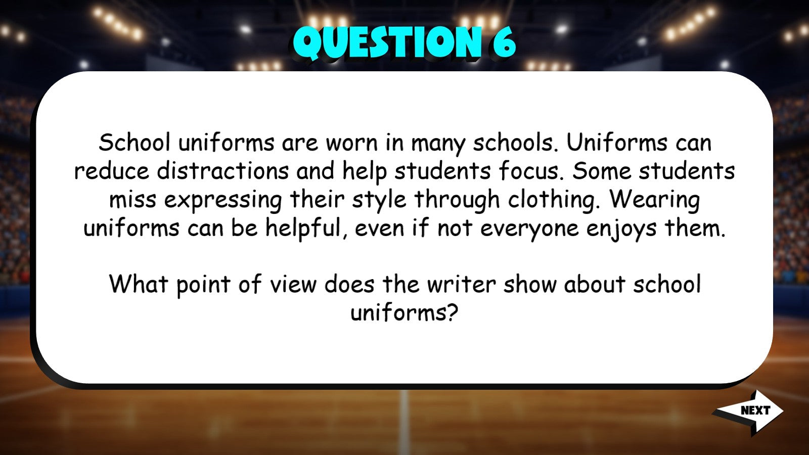 Identify the Author’s Point of View TRASHKETBALL ELA Game - No Prep Grade 4