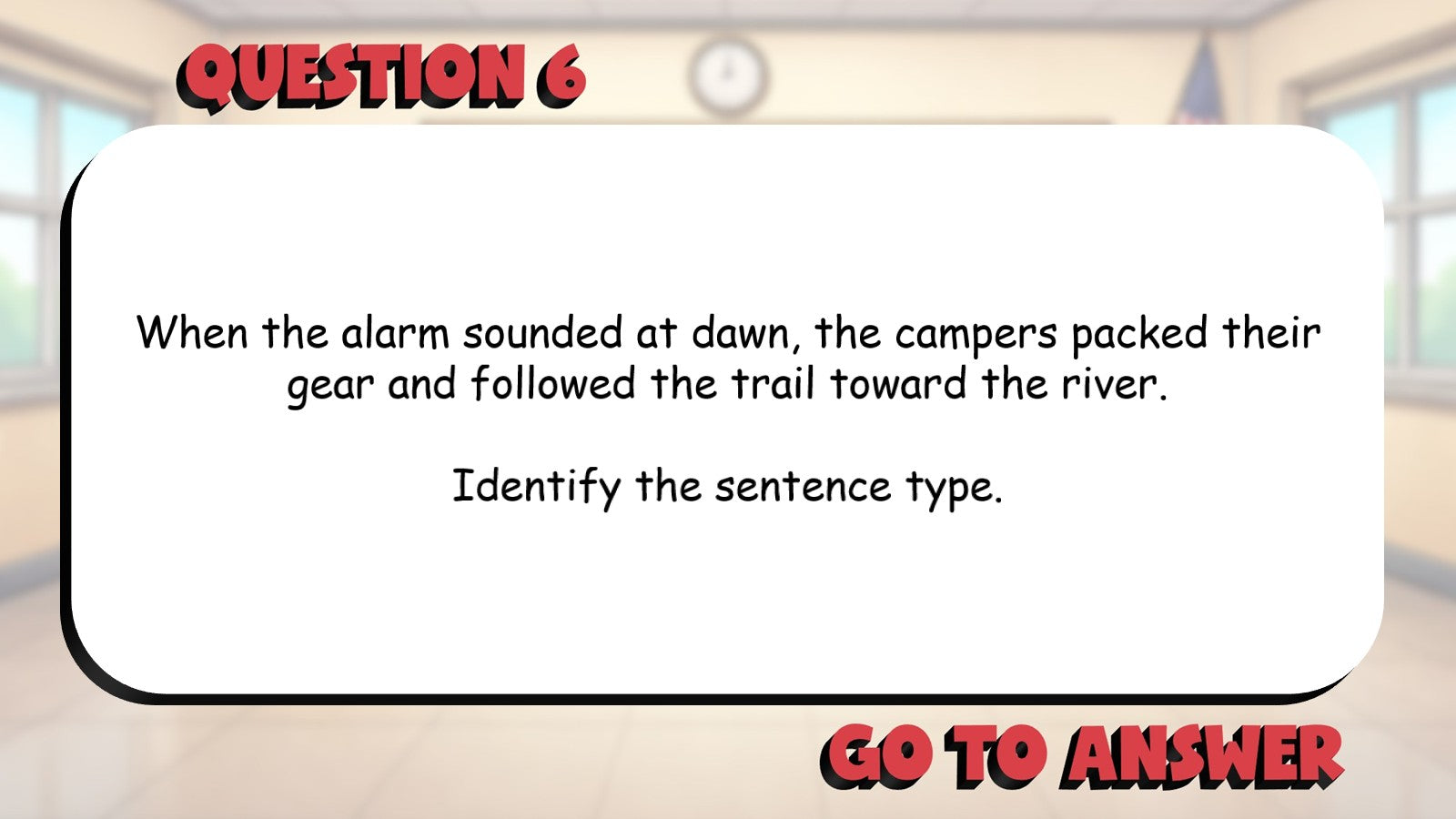 Simple, Compound & Complex Sentences BIG TERRIBLE GAME - Grade 5 ELA Review