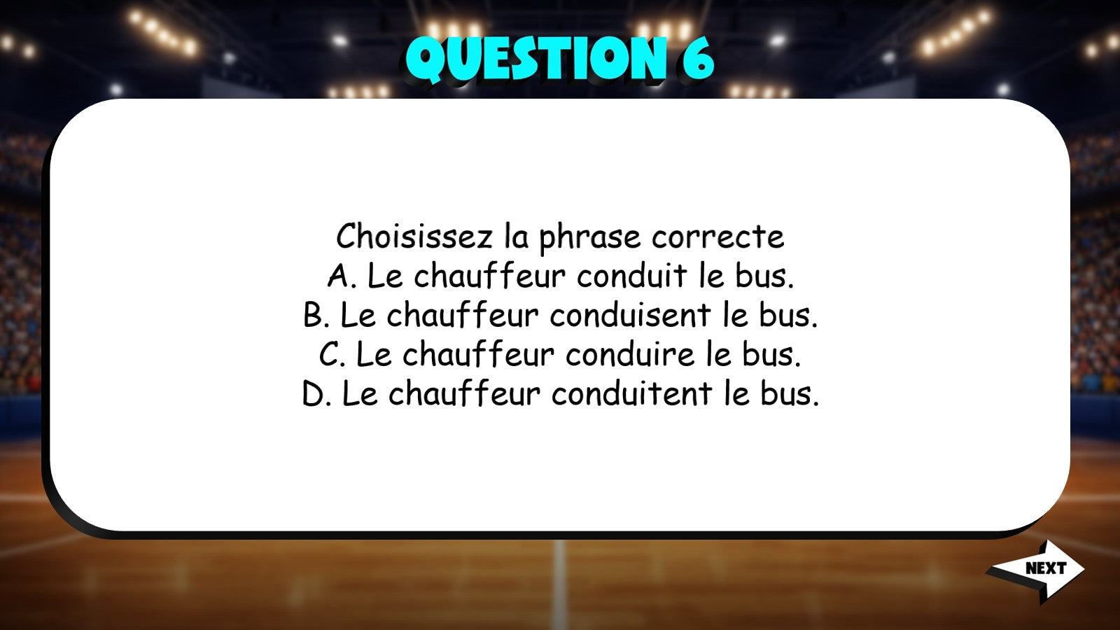 Select Correct Sentence - Professions TRASHKETBALL French Game - No Prep