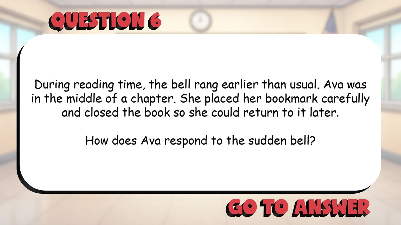 Identify How Characters Respond to Events BIG TERRIBLE GAME - Grade 3 ELA Review