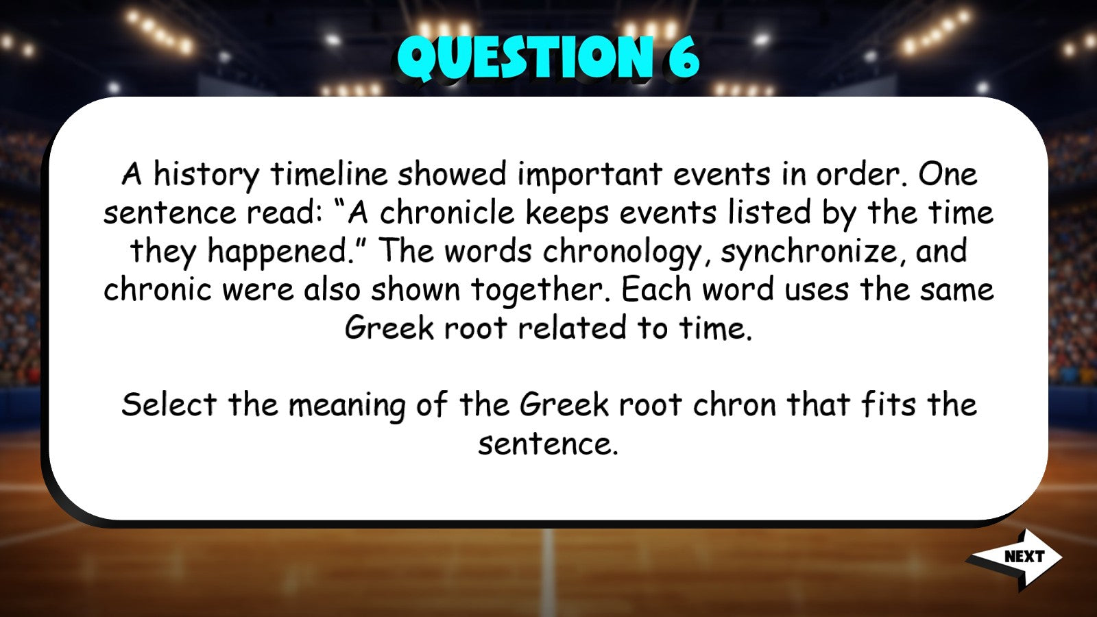 Identify Common Greek Roots & Meanings TRASHKETBALL ELA Game - No Prep Grade 5
