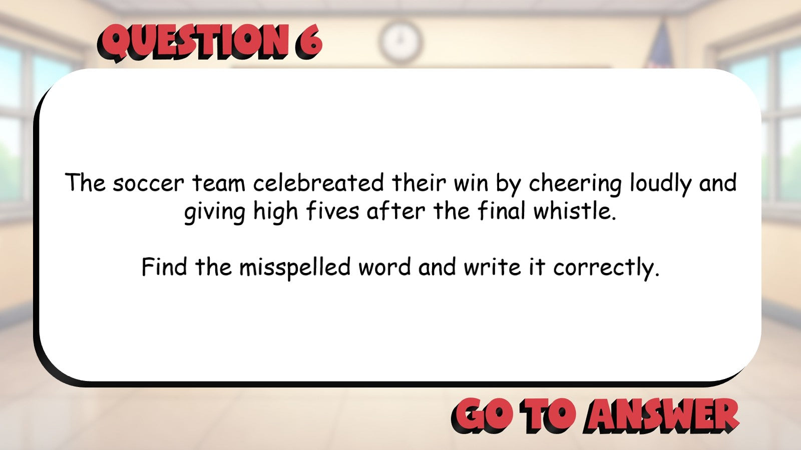 Identify Common Spelling Errors BIG TERRIBLE GAME - No Prep Grade 3 ELA Review