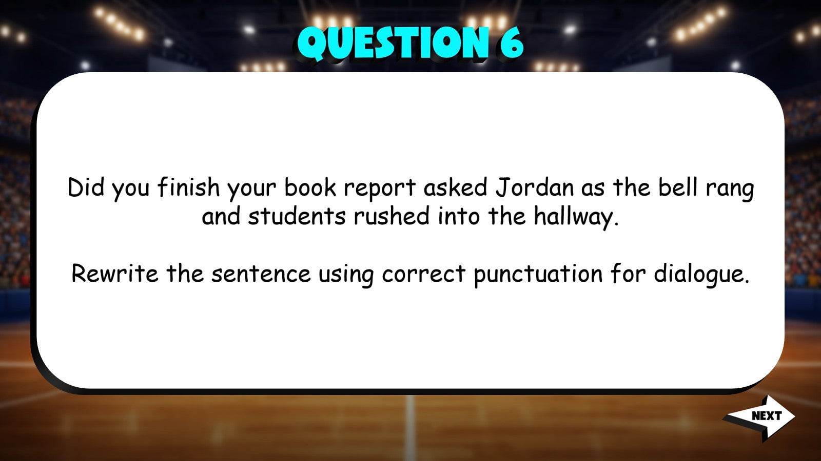 Identify Punctuation Errors TRASHKETBALL ELA Game - No Prep Grade 4 Review