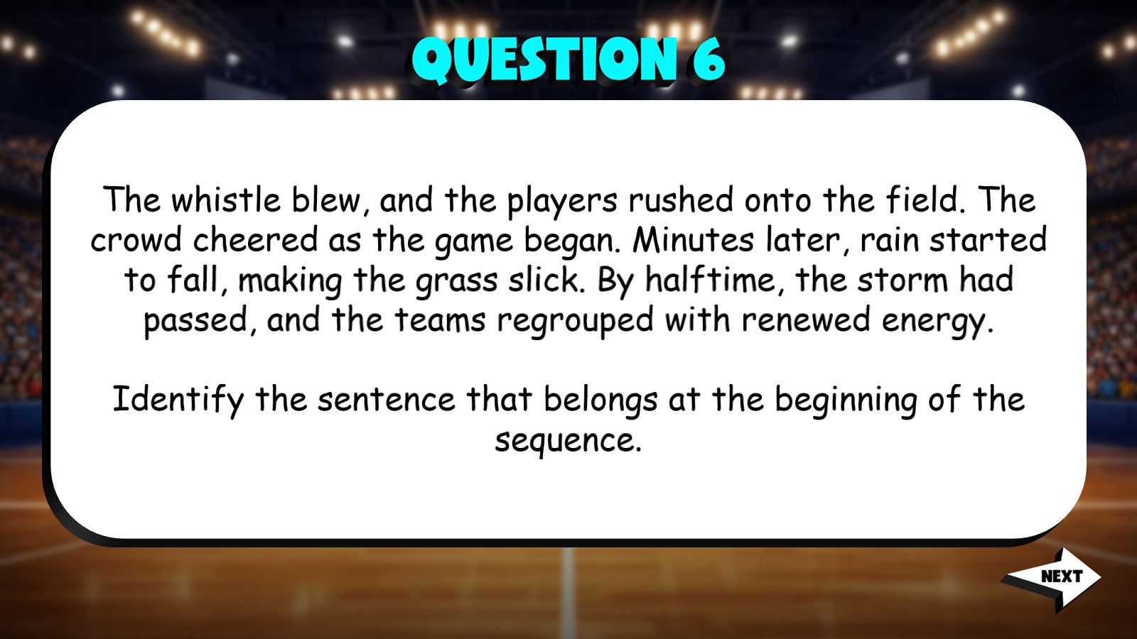 Identify Effective Narrative Writing Elements TRASHKETBALL ELA Game - Grade 6