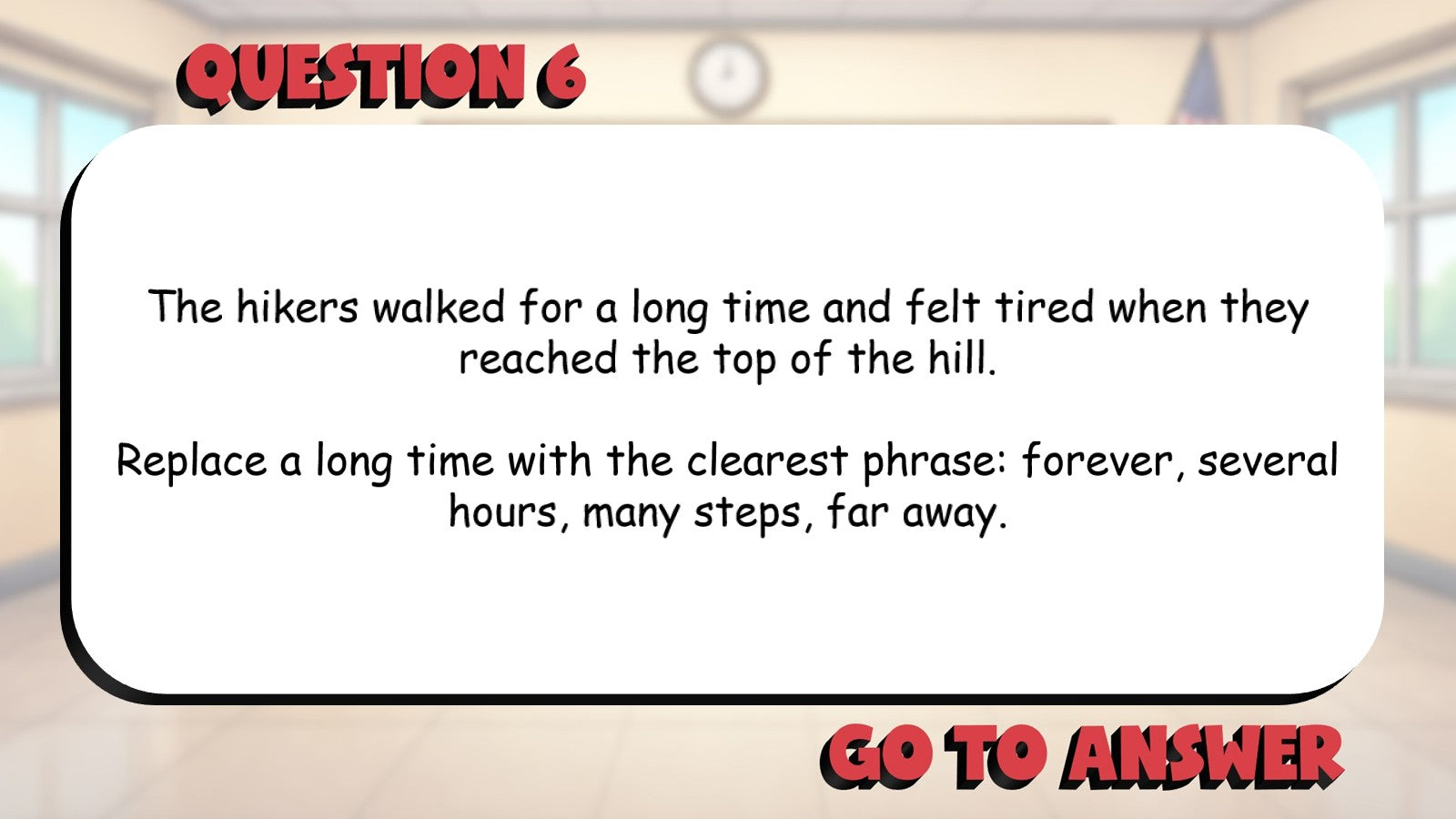 Select Revisions That Improve Word Choice BIG TERRIBLE GAME - Grade 4 ELA Review