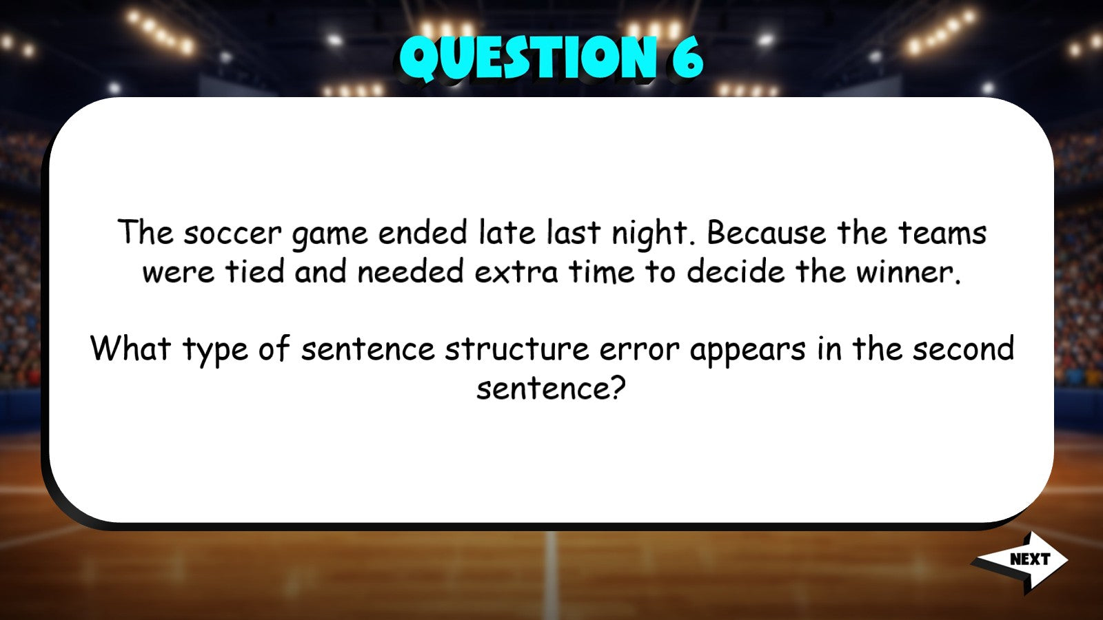 Identify Sentence Structure Errors TRASHKETBALL ELA Game - No Prep Grade 4