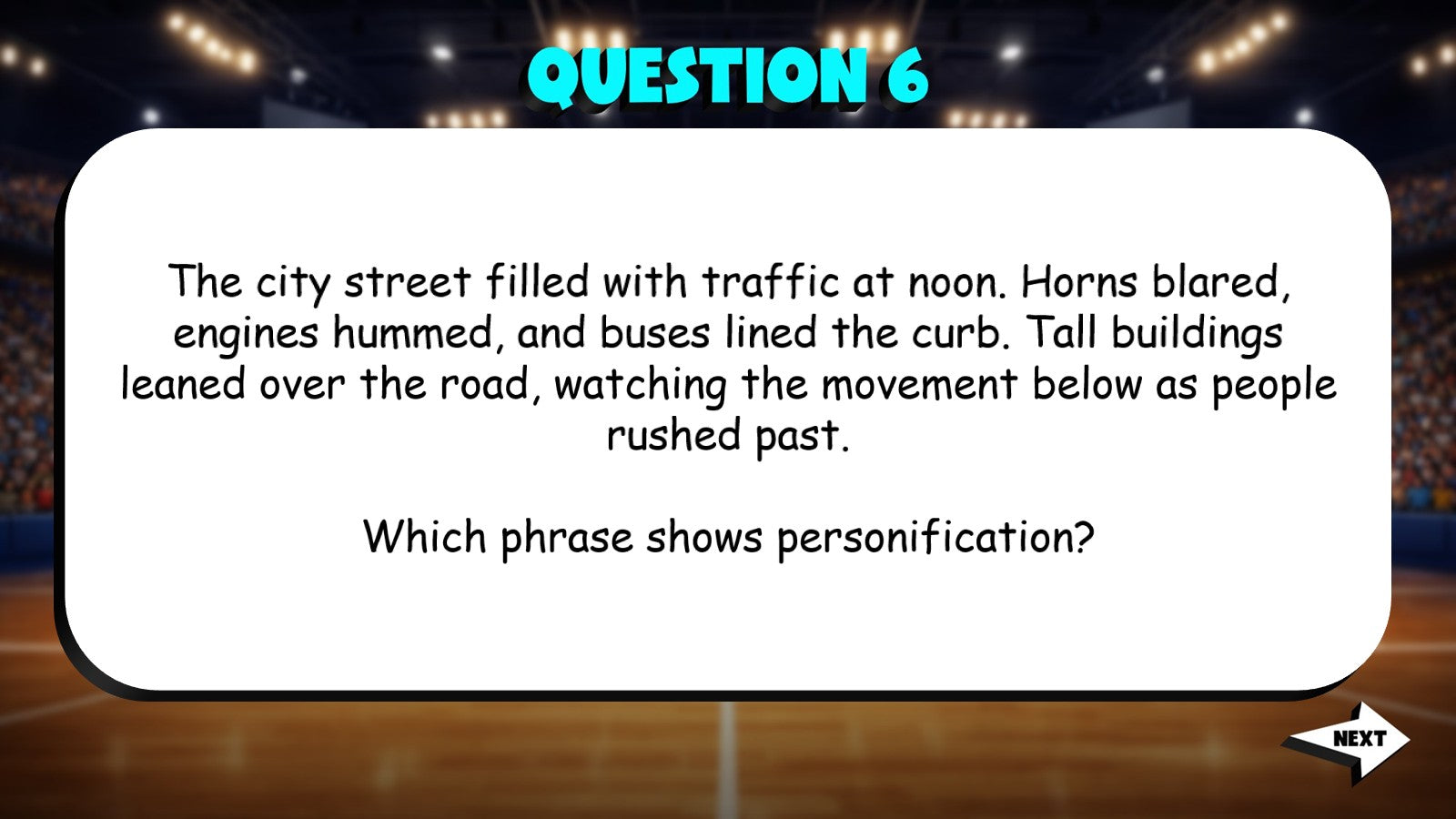 Identify Personification TRASHKETBALL ELA Game - No Prep Grade 6 Review Activity