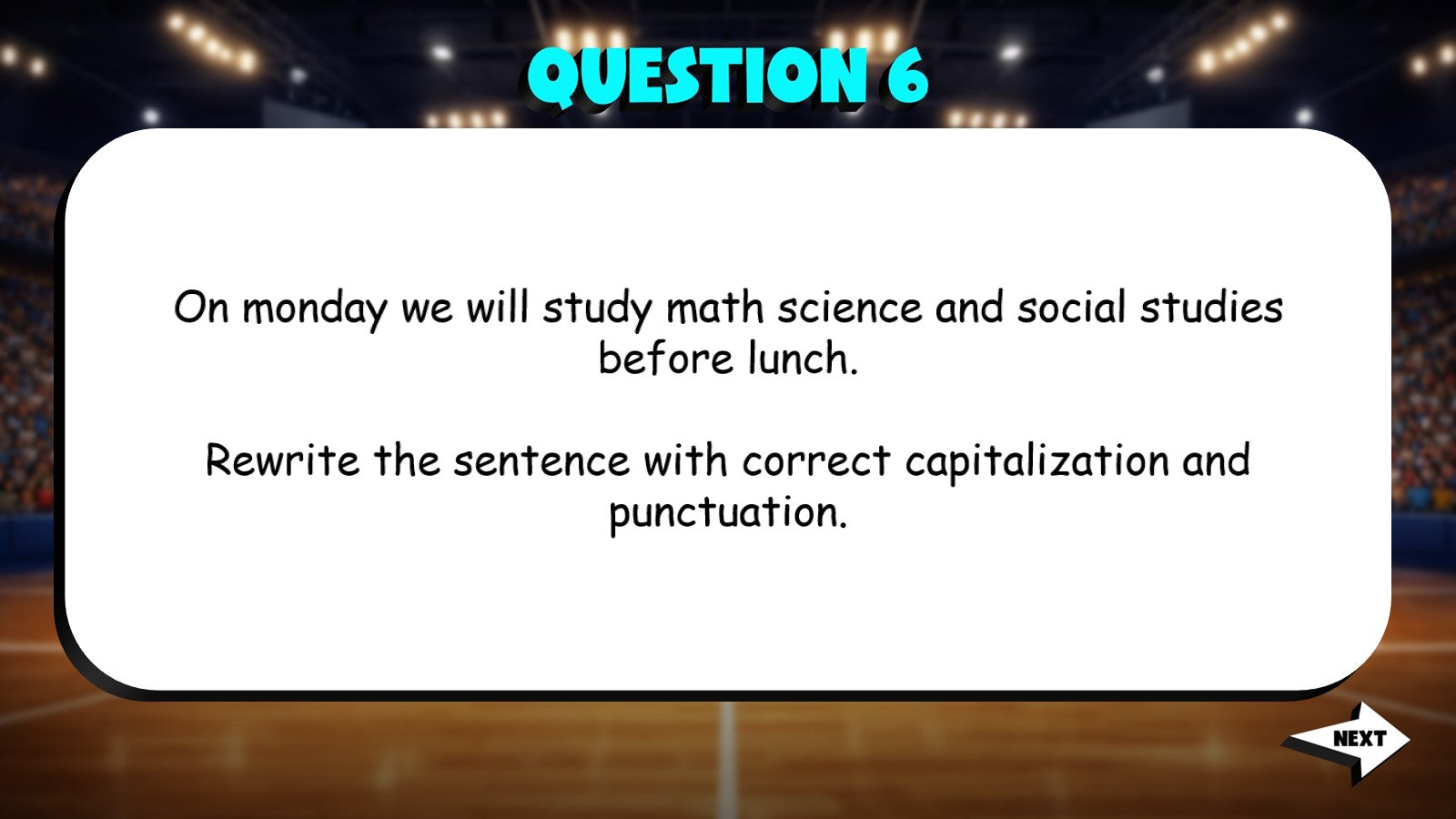 Capitalization, Punctuation & Spelling TRASHKETBALL ELA Game - No Prep Grade 4