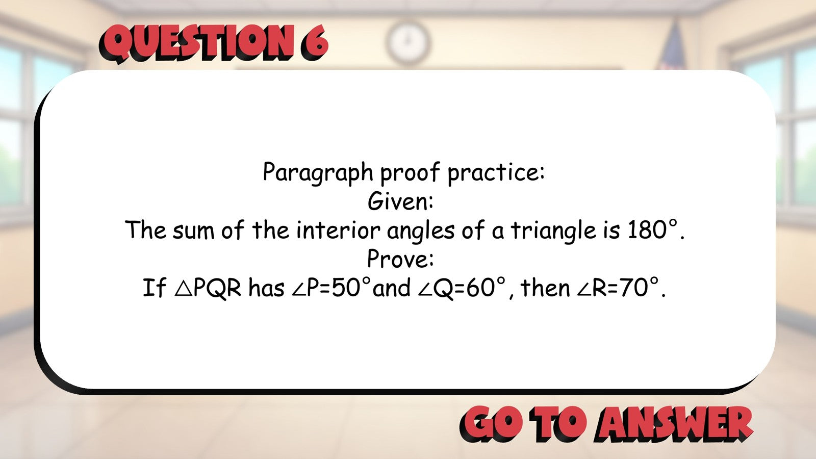 Paragraph Proofs BIG TERRIBLE GAME - No Prep Geometry Math Review Activity
