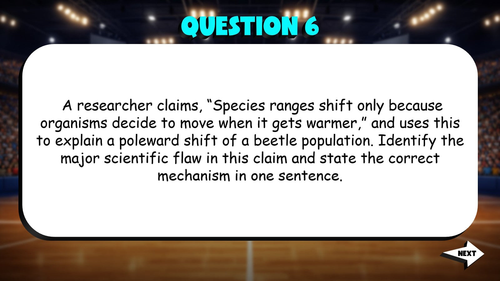 Species Range Shifts TRASHKETBALL Science Game - No Prep AP Biology Review