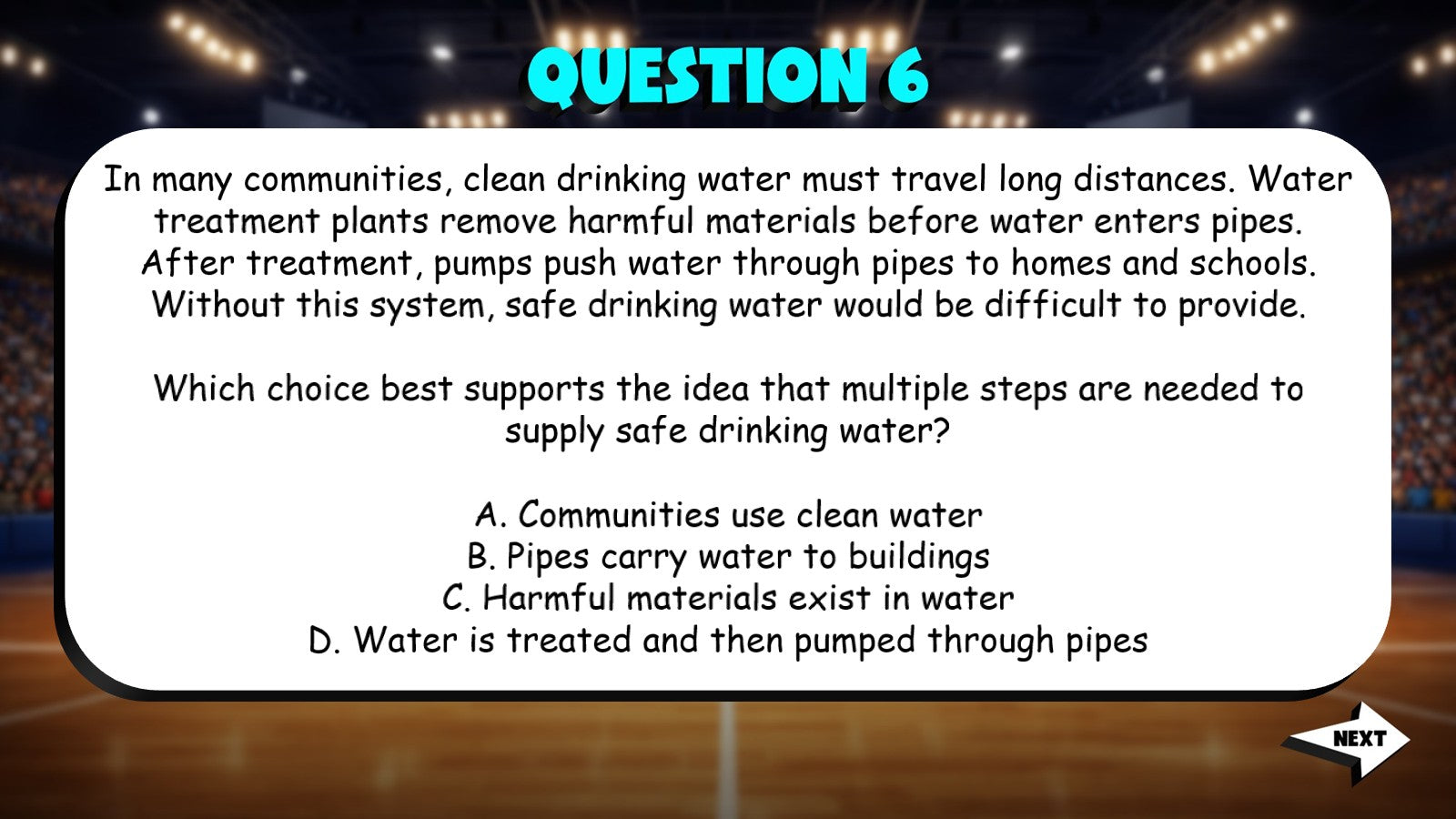 Asking & Answer Questions with Information TRASHKETBALL ELA Game - Grade 5