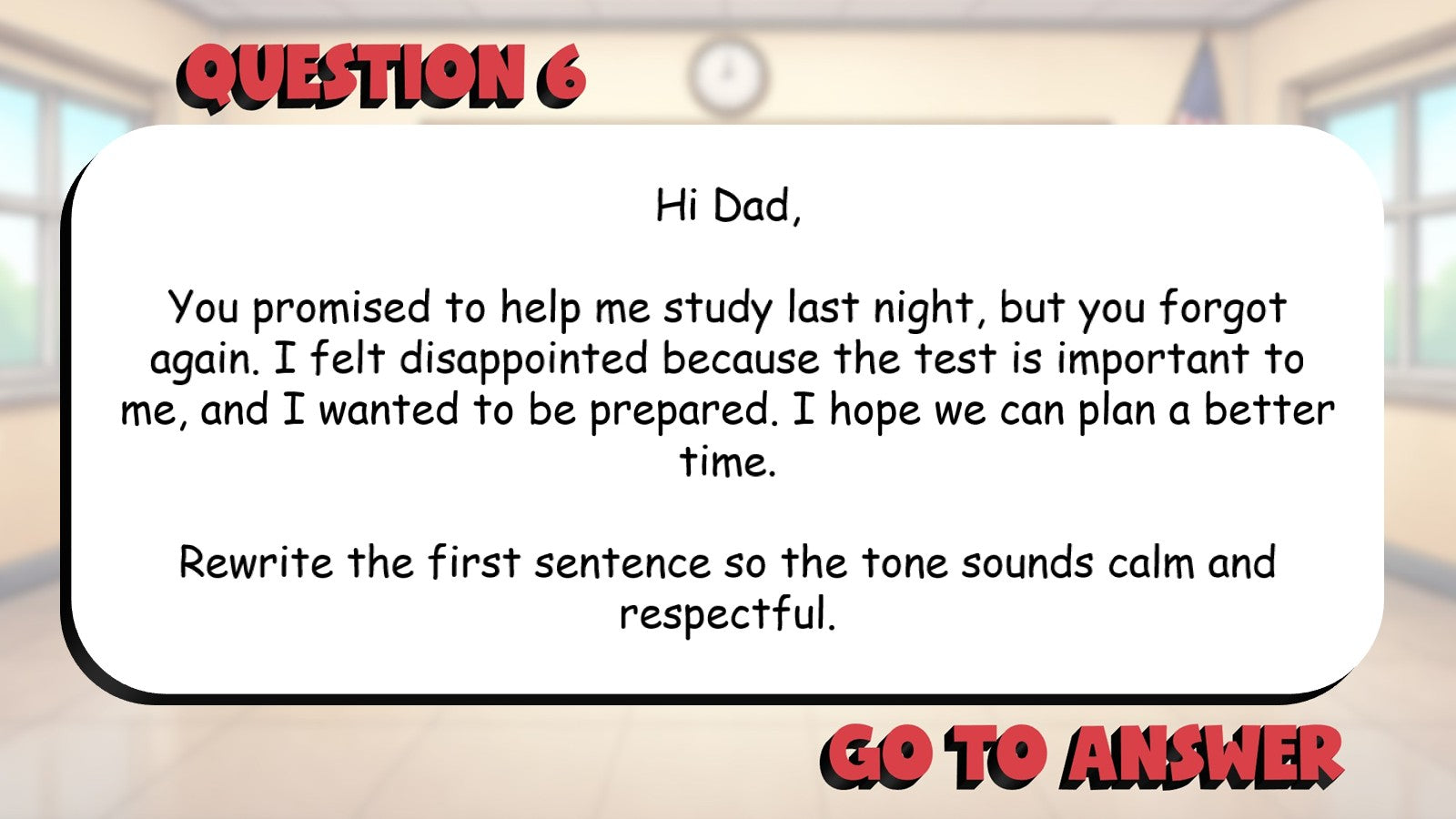 Revise for Tone Precision & Audience BIG TERRIBLE GAME - Grade 5 ELA Review