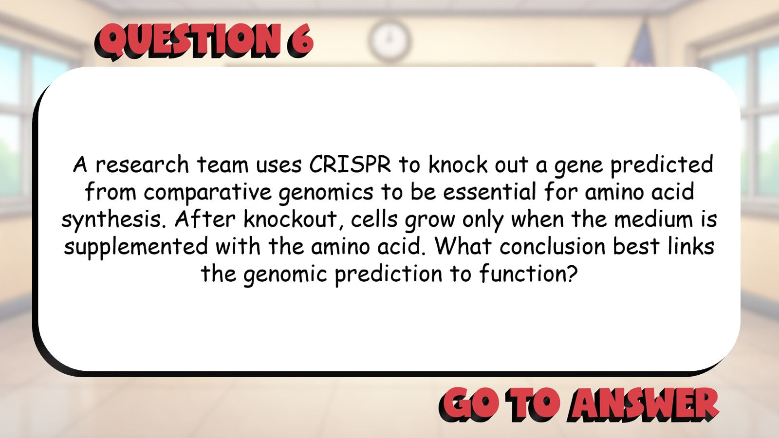 Genomics in Research Applications BIG TERRIBLE GAME - AP Biology Science Review
