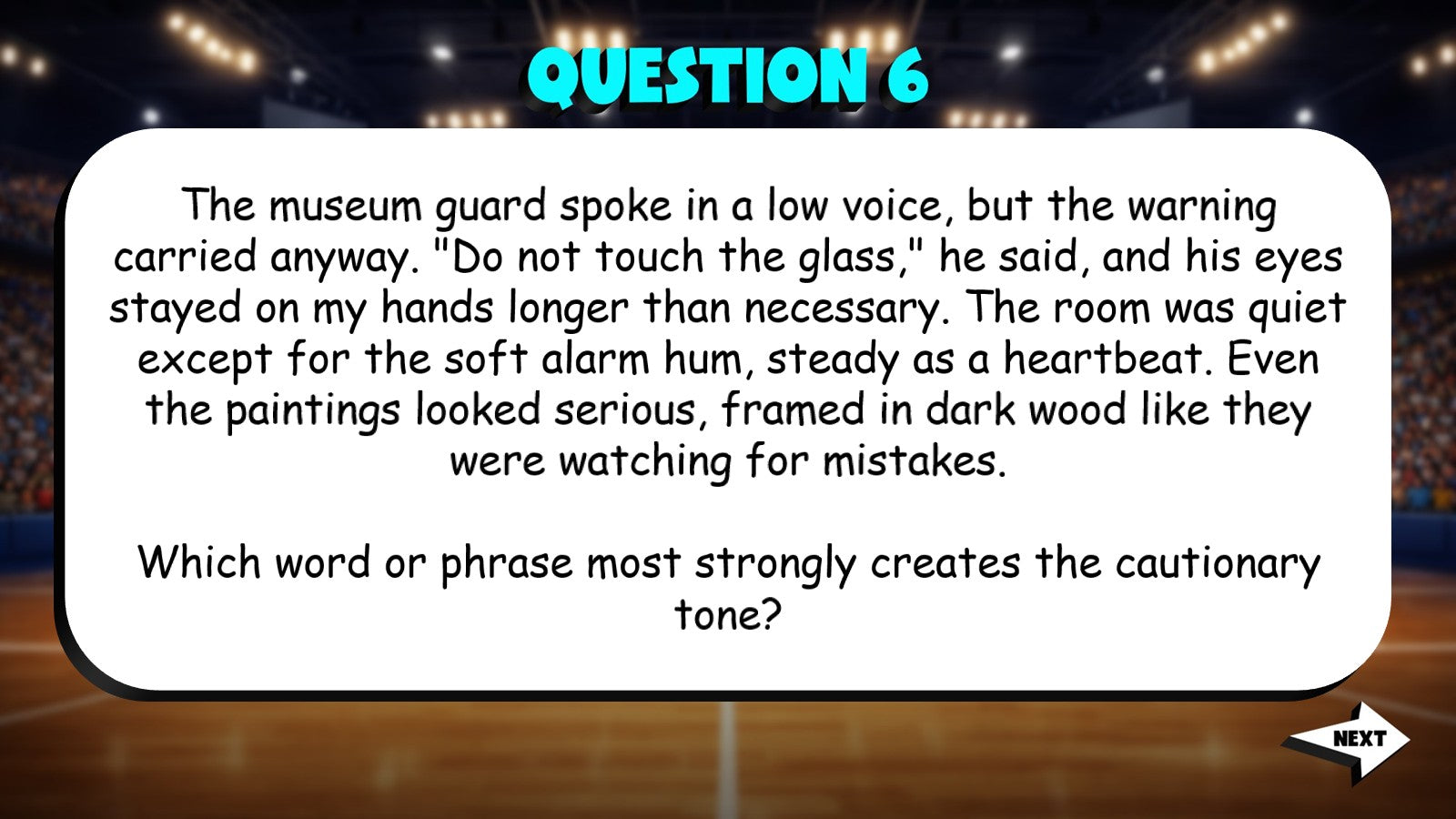 Identify Words That Create Tone TRASHKETBALL ELA Game - No Prep Grade 9 Review