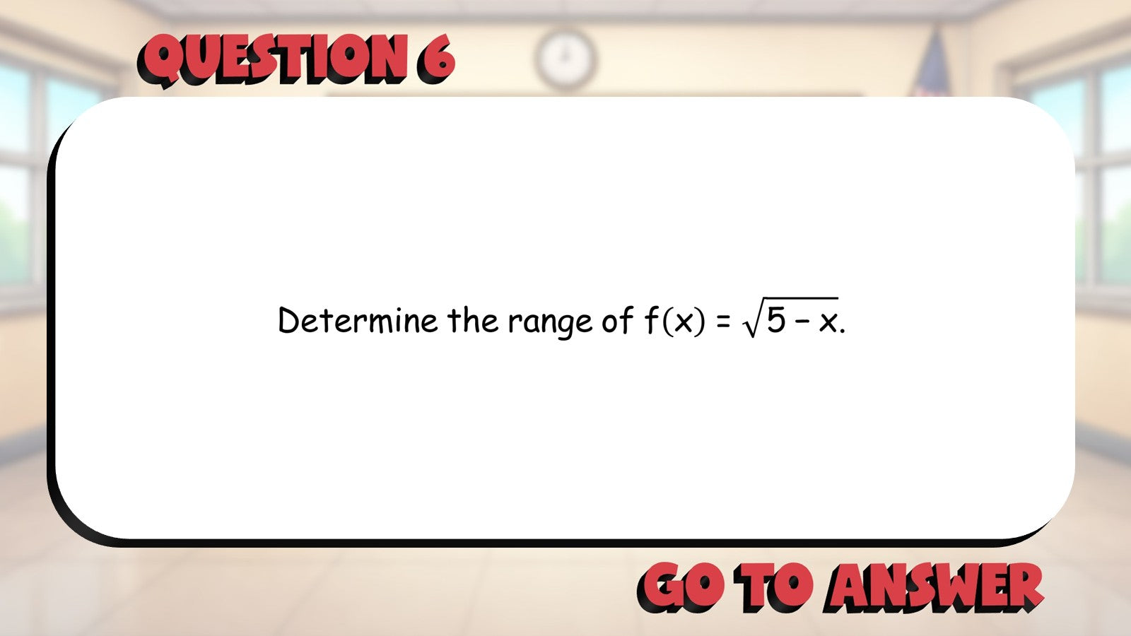 Domain & Range BIG TERRIBLE GAME - No Prep Algebra 1 Math Review Activity